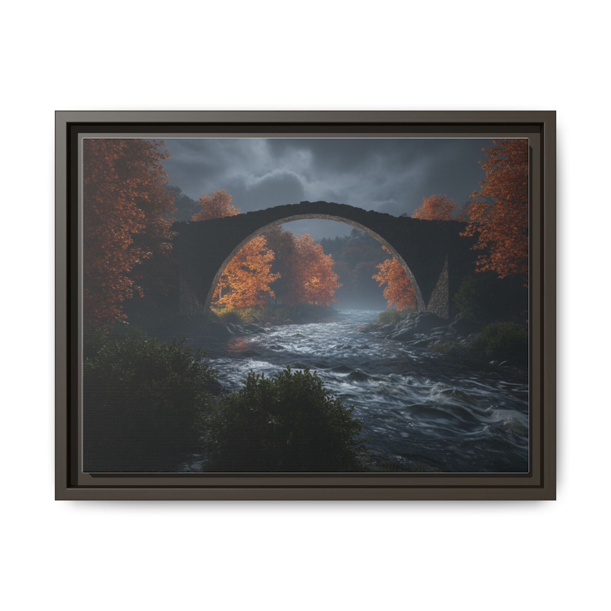 Framed Matte Canvas Print — Devil's Bridge