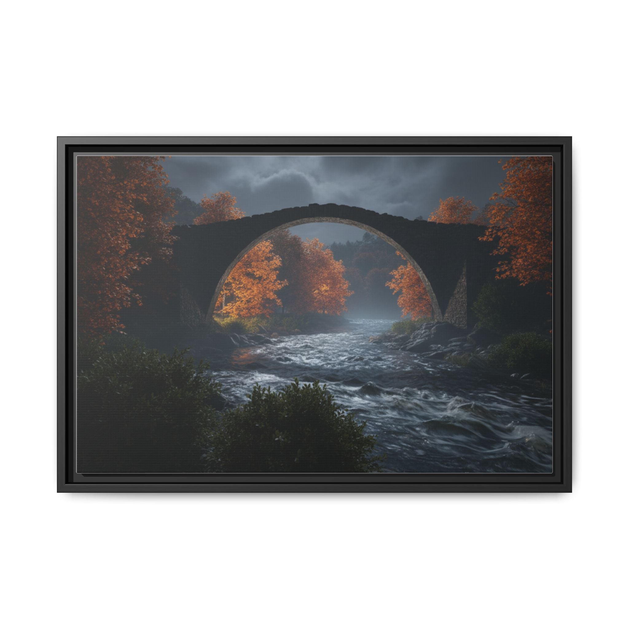 Framed Matte Canvas Print — Devil's Bridge