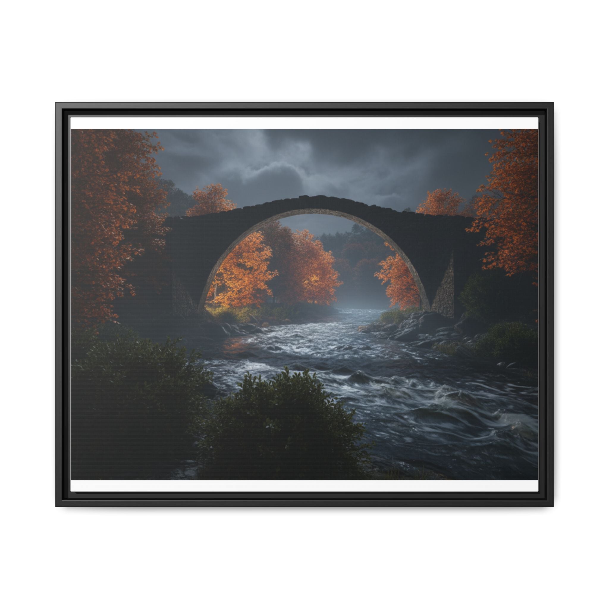 Framed Matte Canvas Print — Devil's Bridge