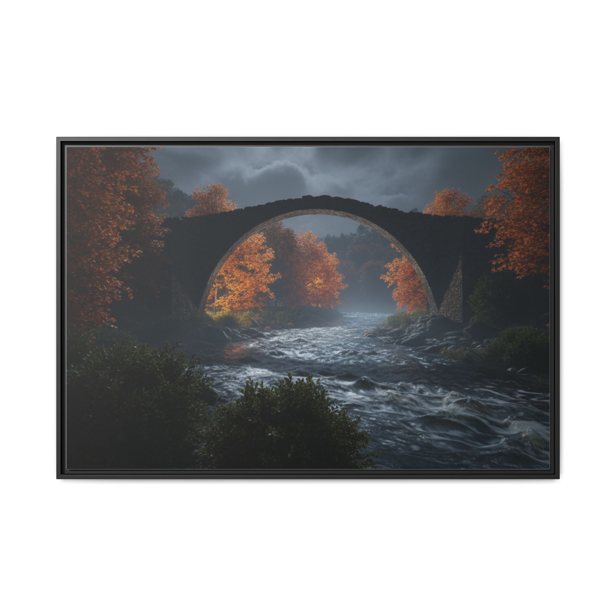Framed Matte Canvas Print — Devil's Bridge