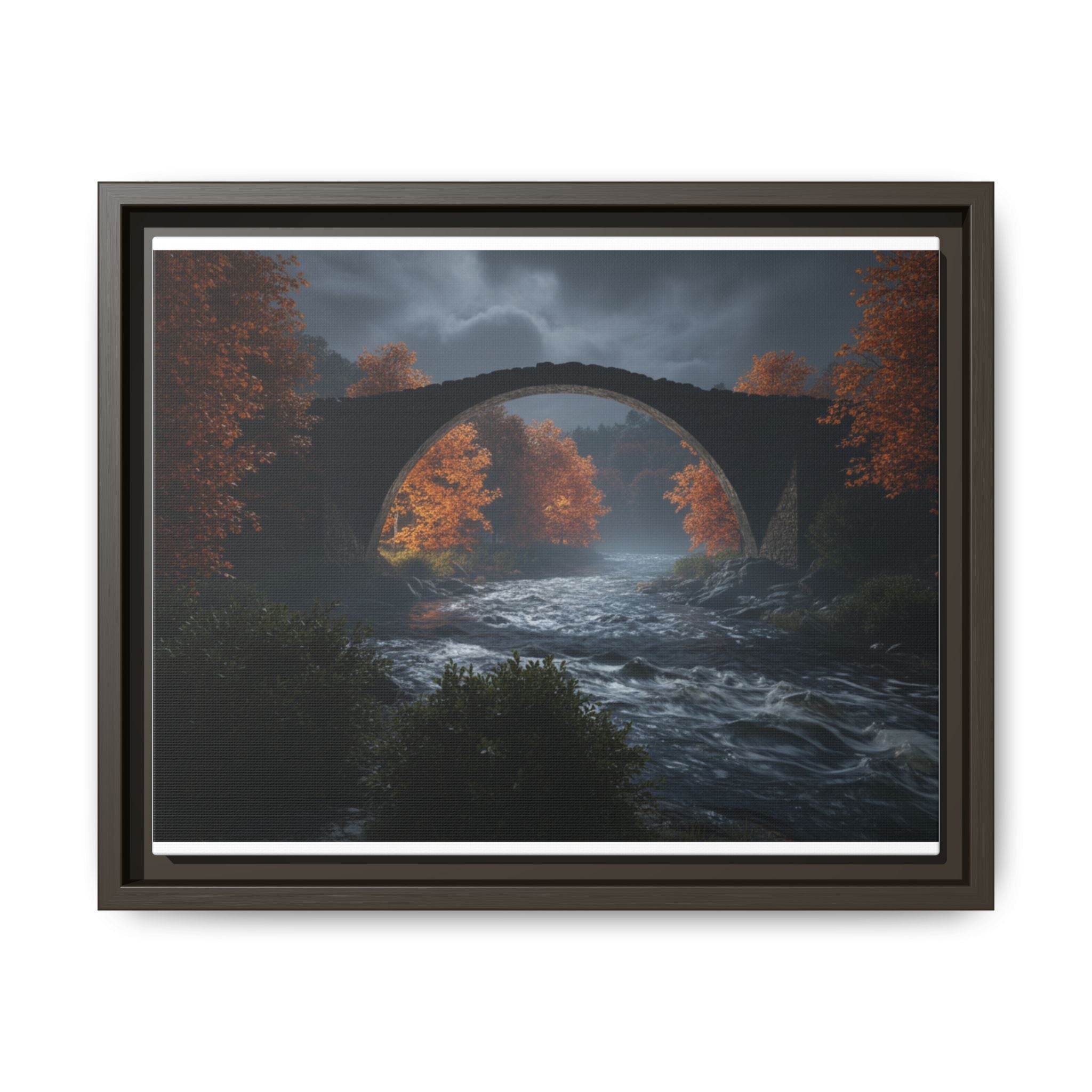 Framed Matte Canvas Print — Devil's Bridge