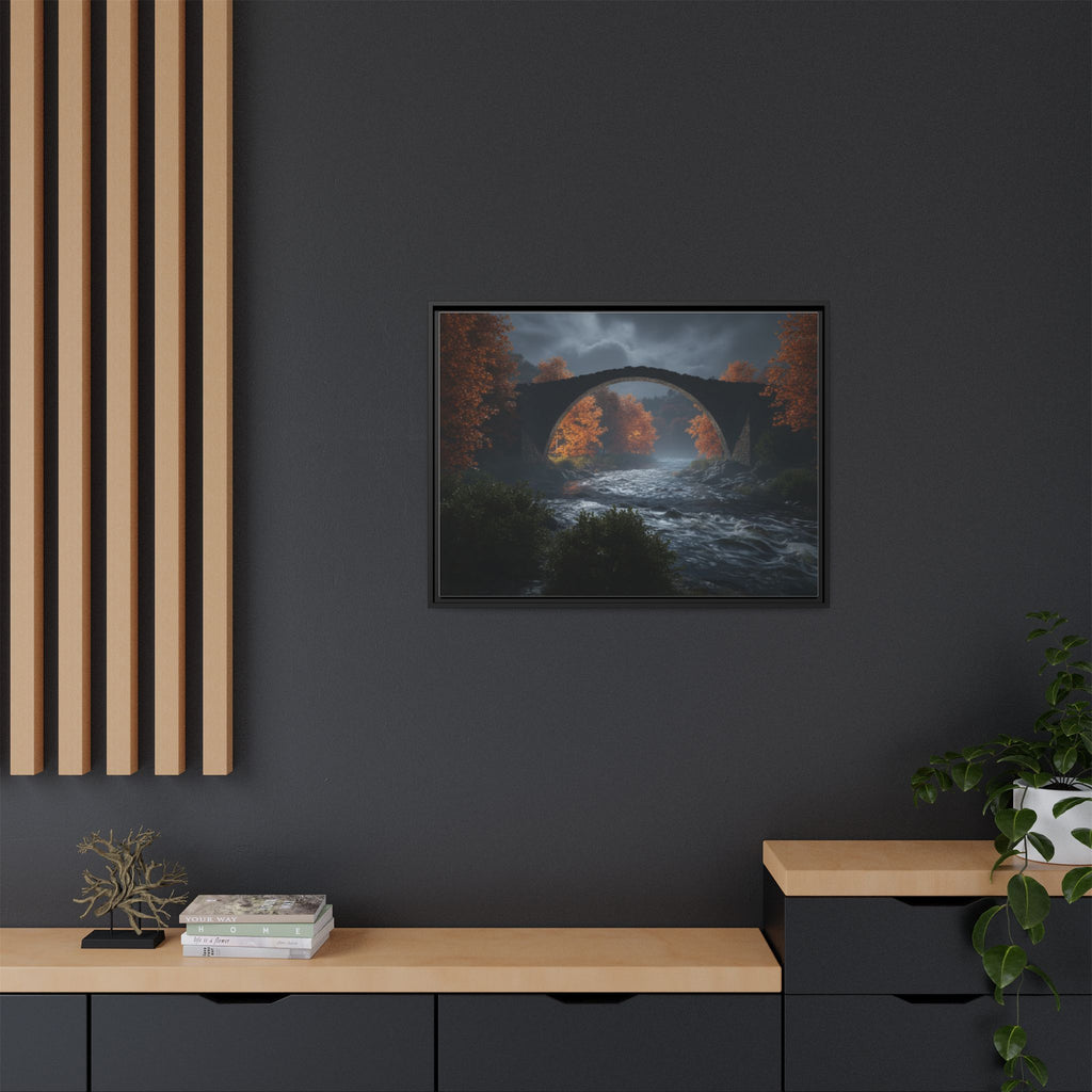 Framed Matte Canvas Print — Devil's Bridge