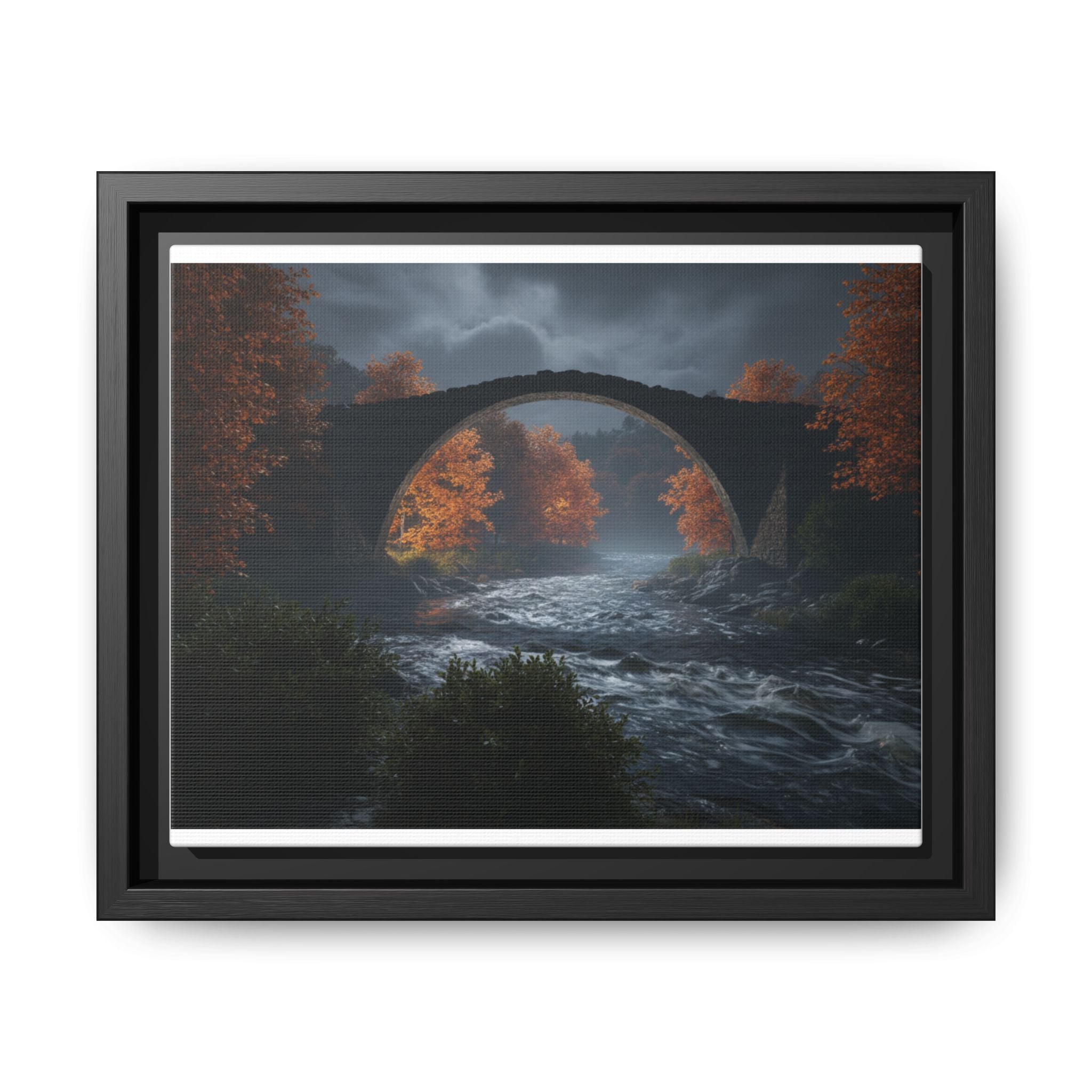 Framed Matte Canvas Print — Devil's Bridge