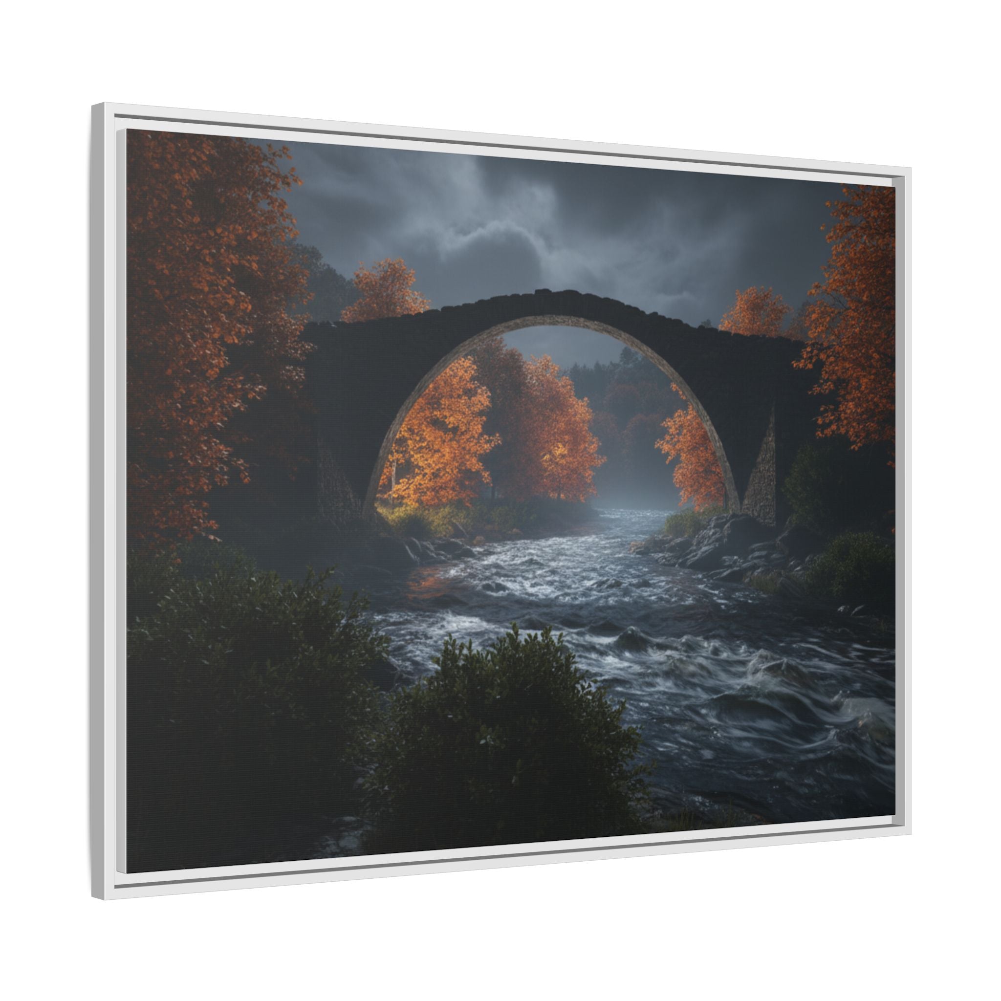Framed Matte Canvas Print — Devil's Bridge