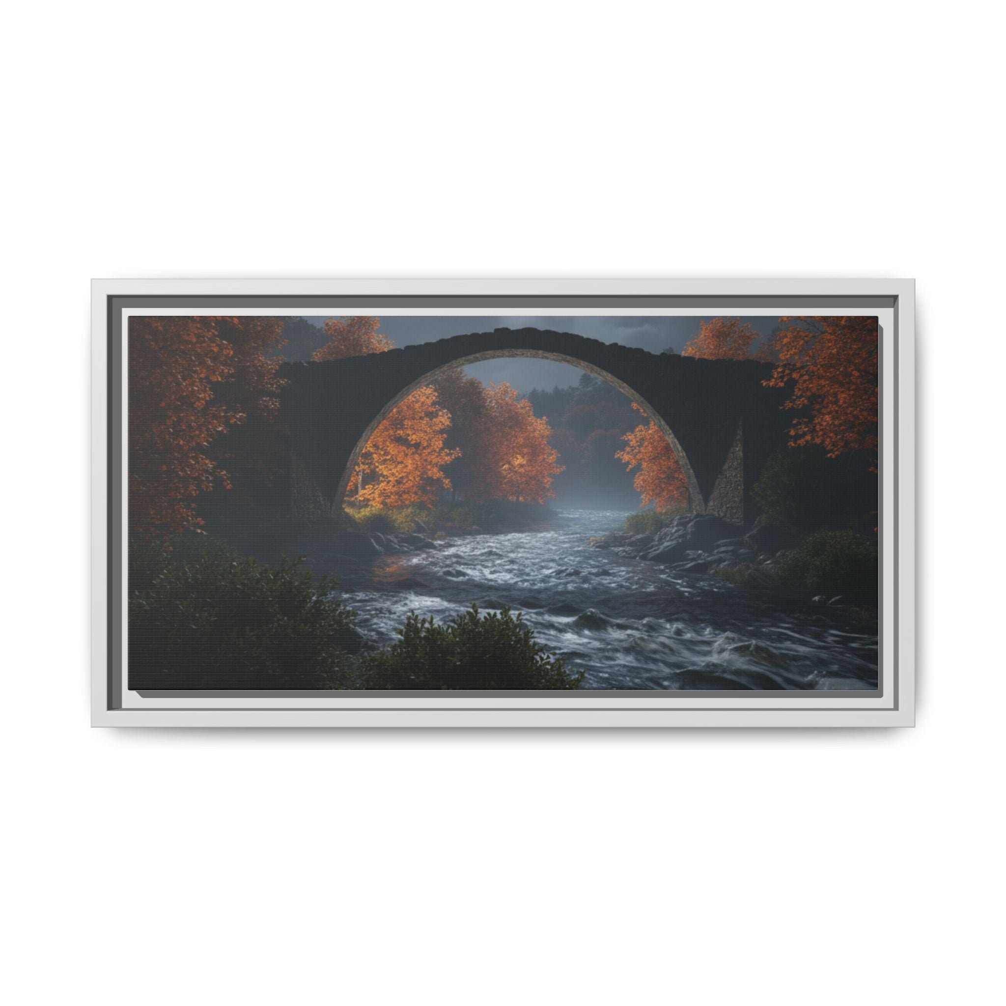 Framed Matte Canvas Print — Devil's Bridge