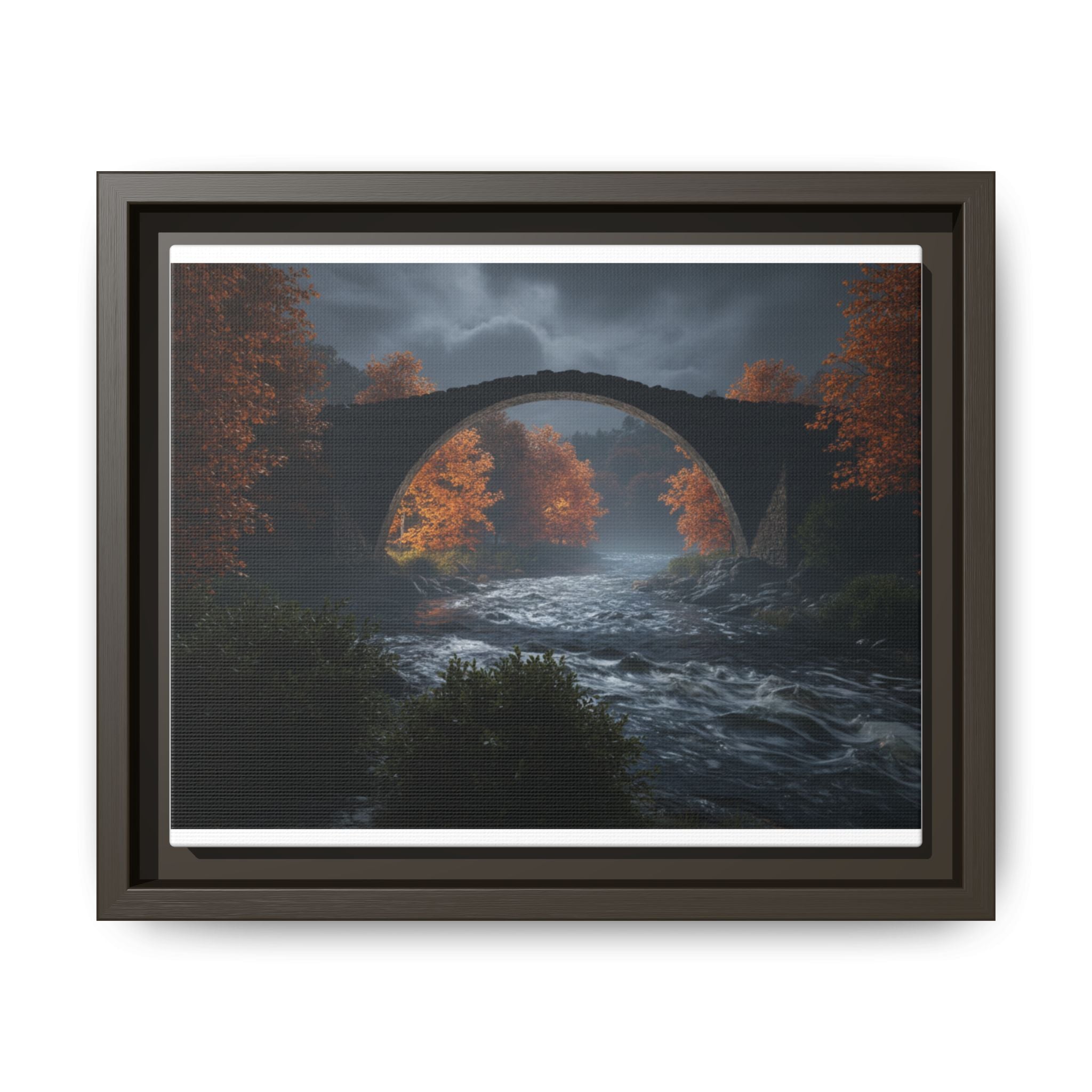 Framed Matte Canvas Print — Devil's Bridge