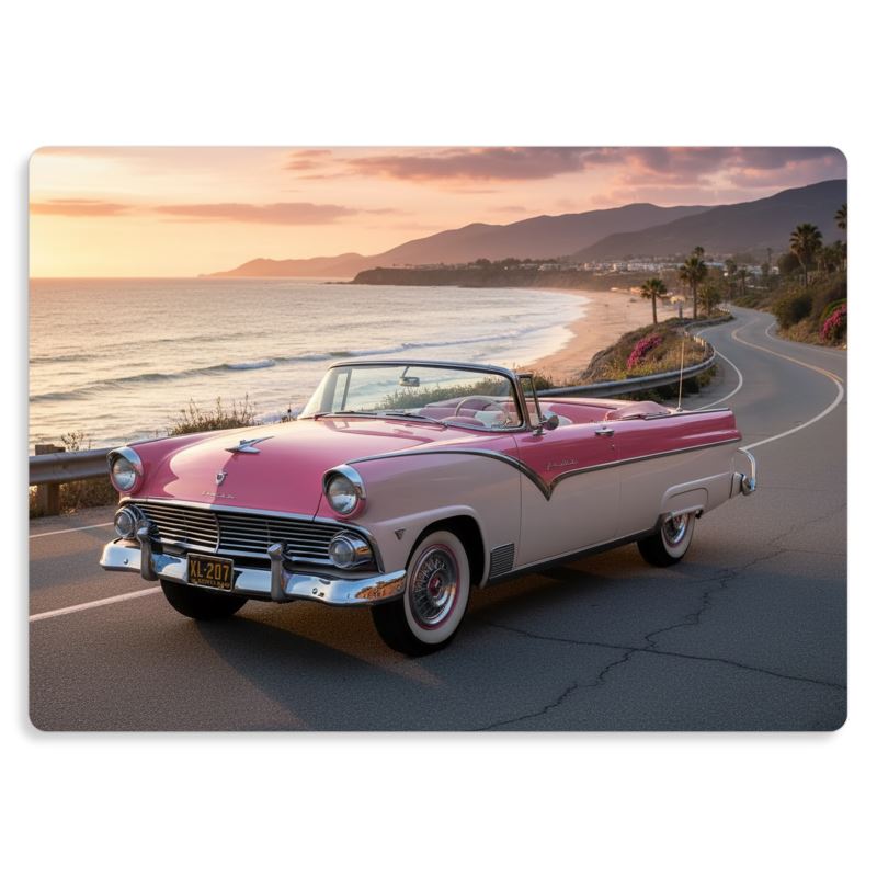 Metalltryck 1955 Ford Fairlane Convertible