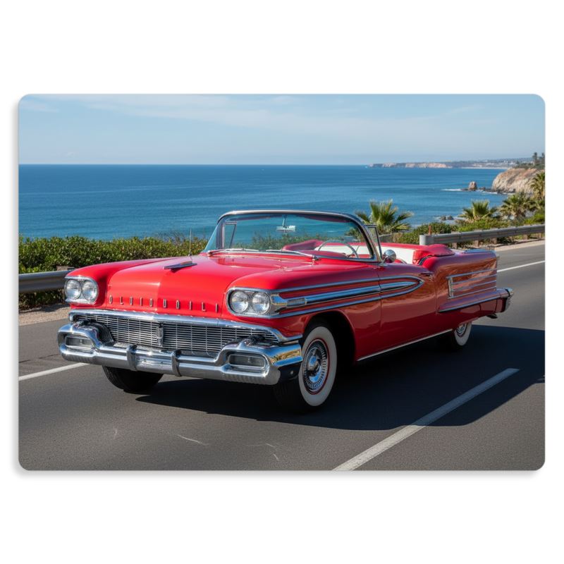 Metalltryck 1958 Oldsmobile Dynamic 88 Convertible