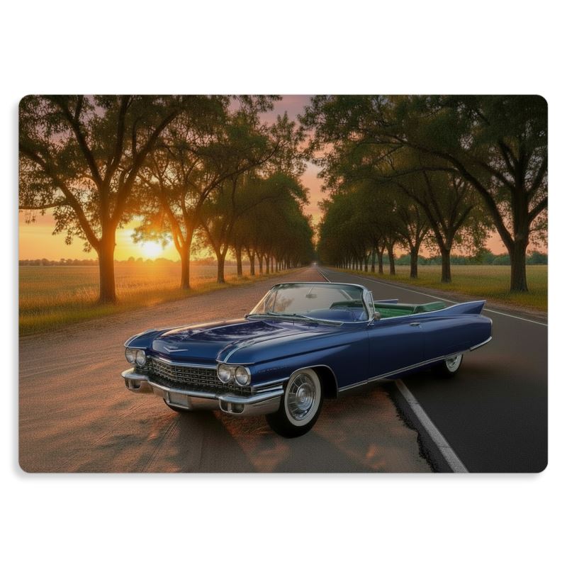 Metalltryck Cadillac Eldorado Biarritz 60 mörkblå