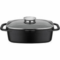 Casserole with lid Baumalu Black Ceramic-0