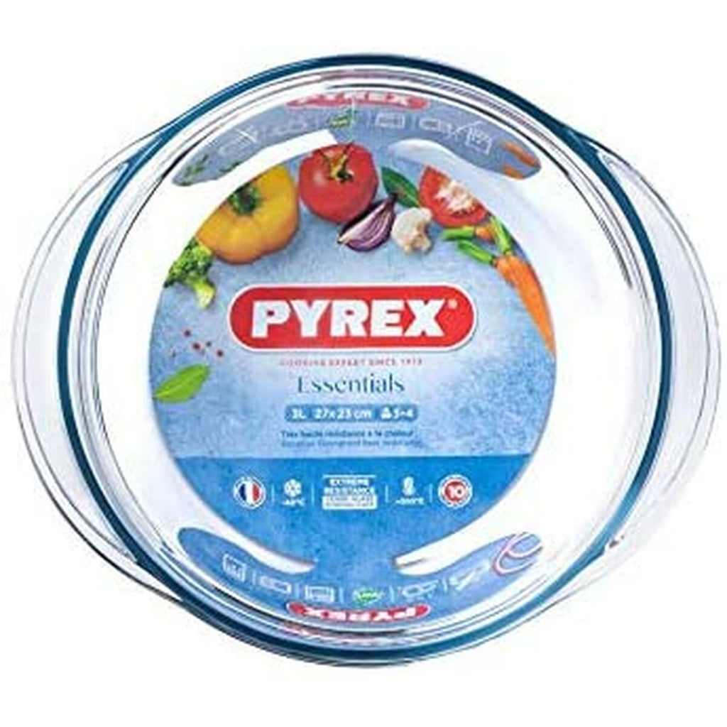 Casserole with lid Pyrex Essentials 23 x 11 x 27 cm Transparent Glass 32 L-4