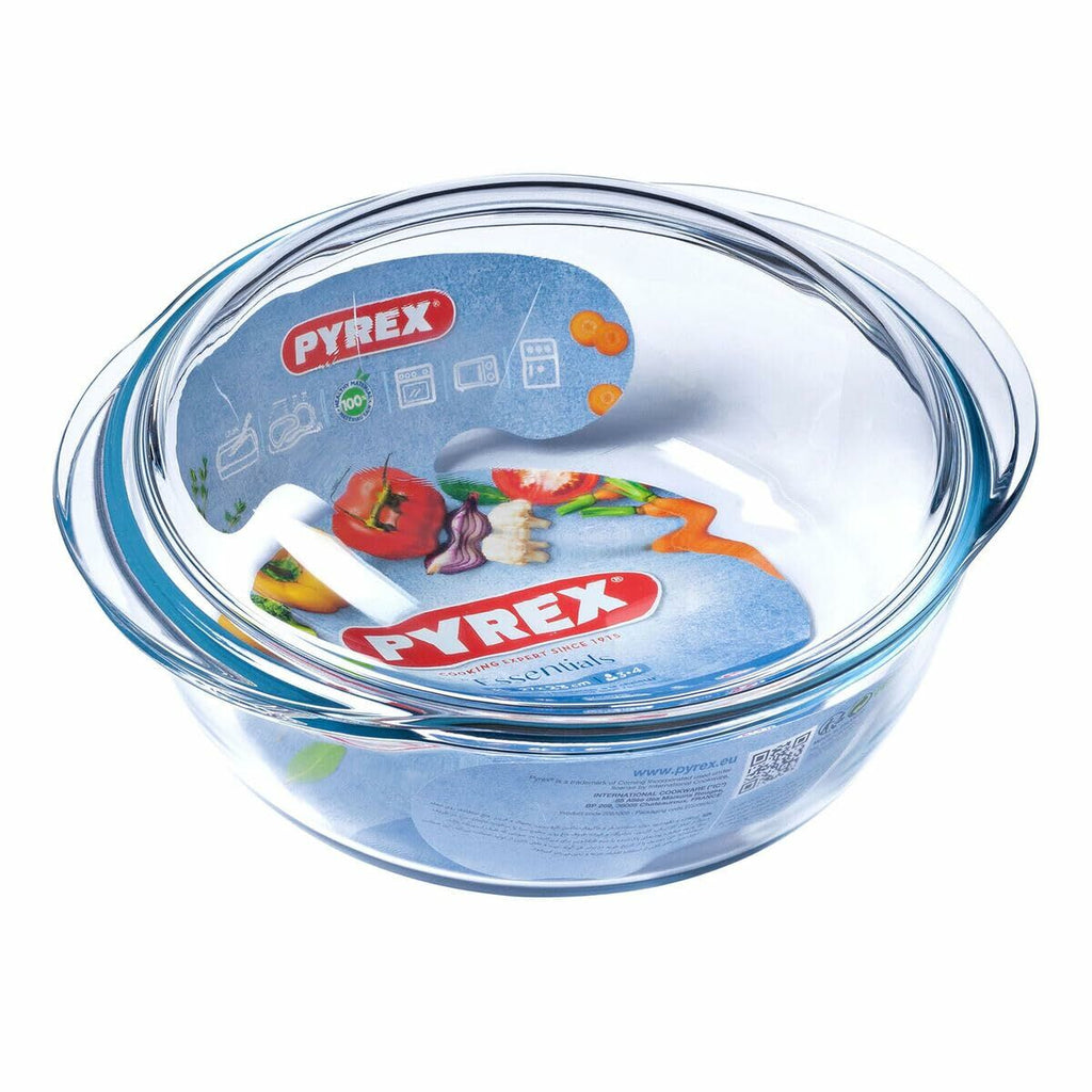Casserole with lid Pyrex Essentials 23 x 11 x 27 cm Transparent Glass 32 L-3