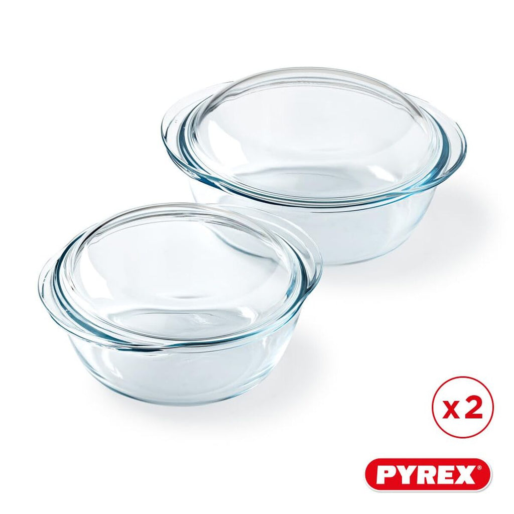 Saucepan Pyrex Transparent 25 x 20 x 27 cm 2 Units-0