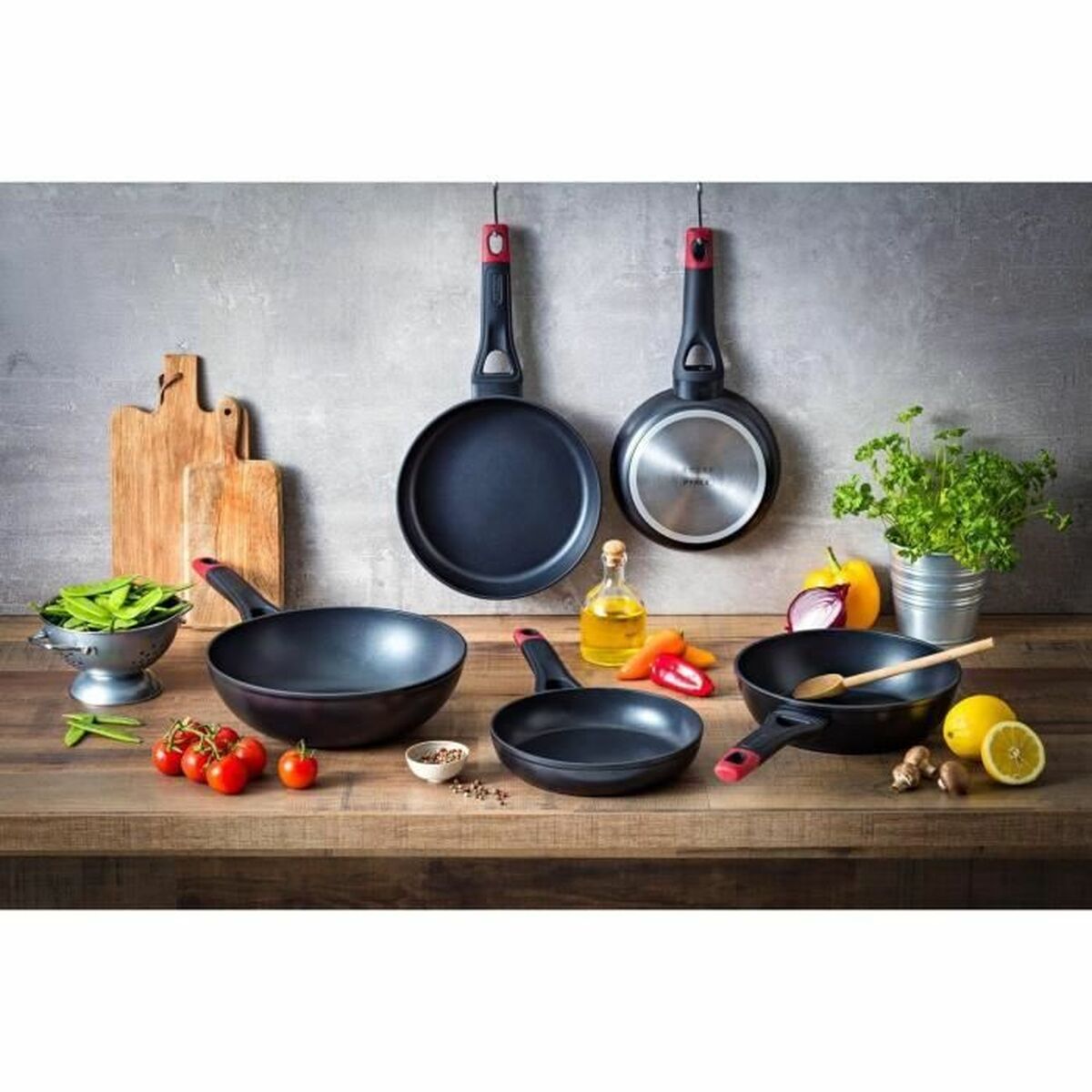 Pan Pyrex Aluminium Toughened aluminium Ø 30 cm-4