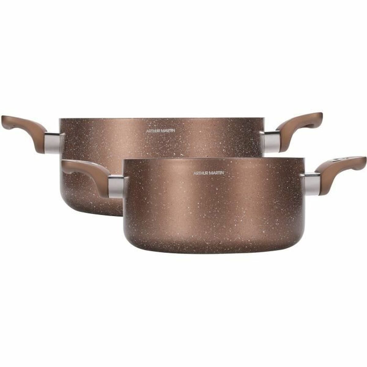 Casserole with lid Arthur Martin Pink 4,5 L 4 Pieces-3