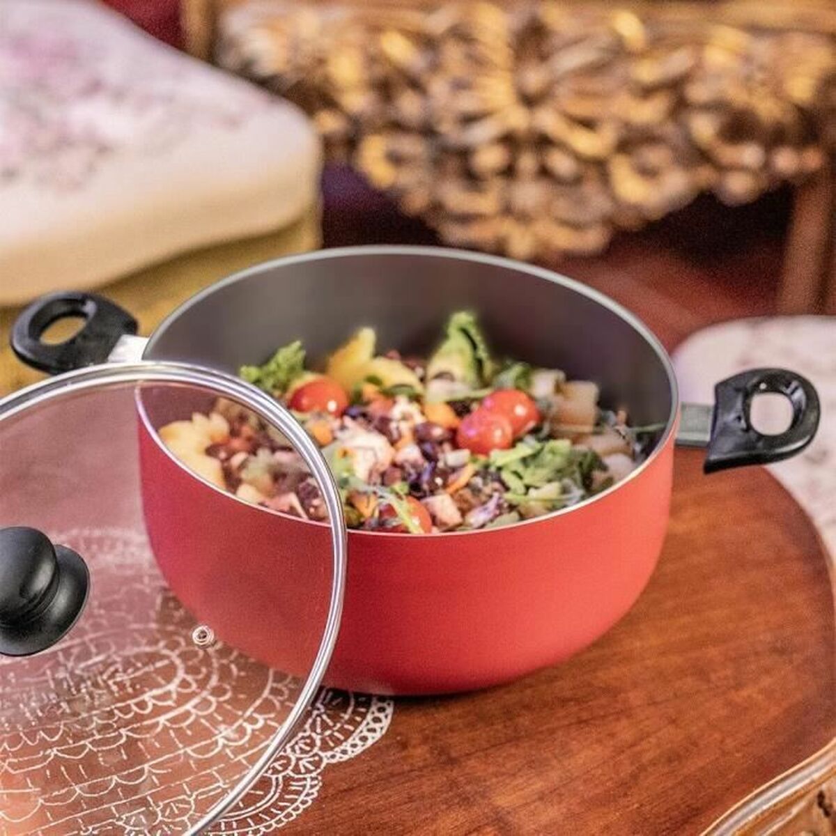 Casserole Livoo Red Ø 24 cm 4 L-2