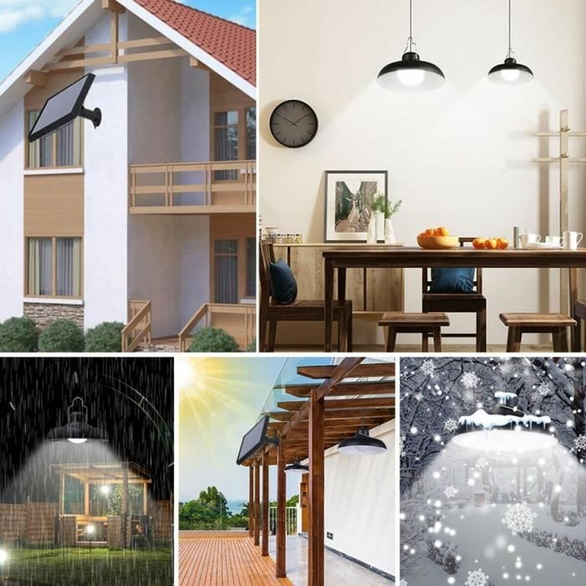 Ceiling Light Lumisky WAREN Black Metal Modern-2