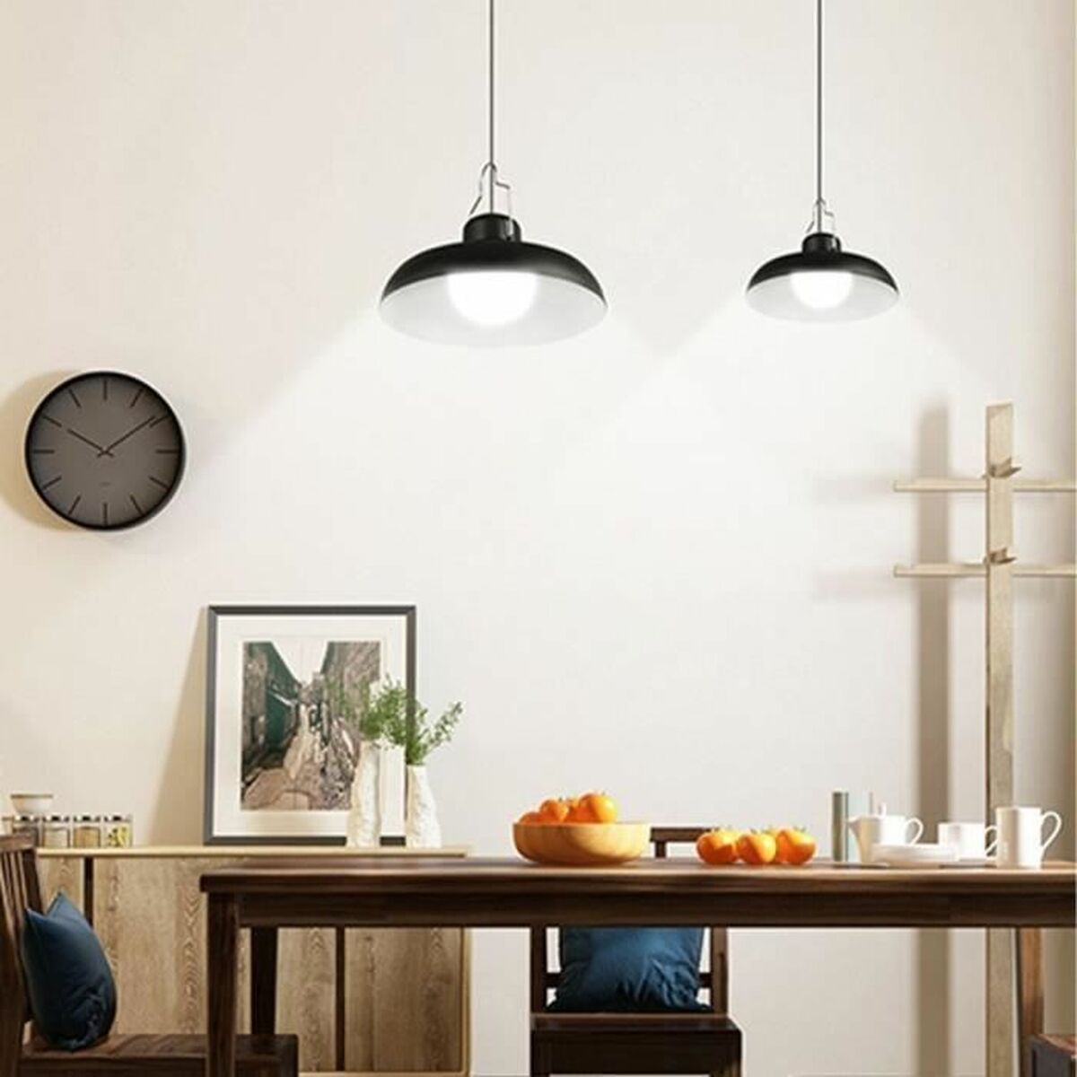 Ceiling Light Lumisky WAREN Black Metal Modern-1