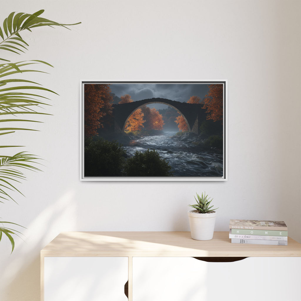 Framed Matte Canvas Print — Devil's Bridge