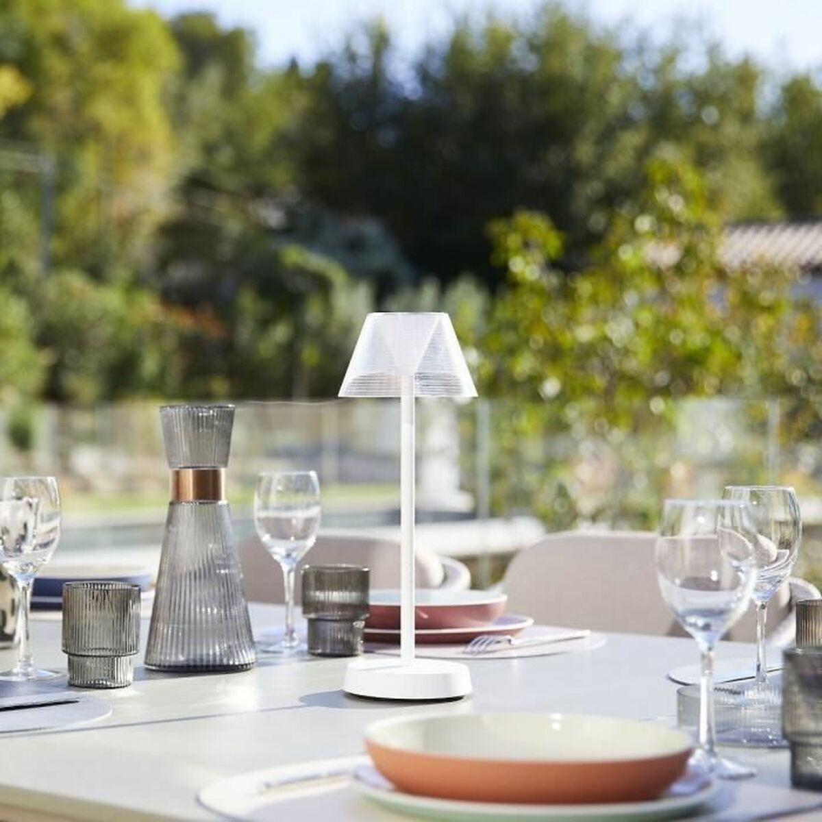 Floor Lamp Lumisky Beverly White Grey (1 Unit)-2