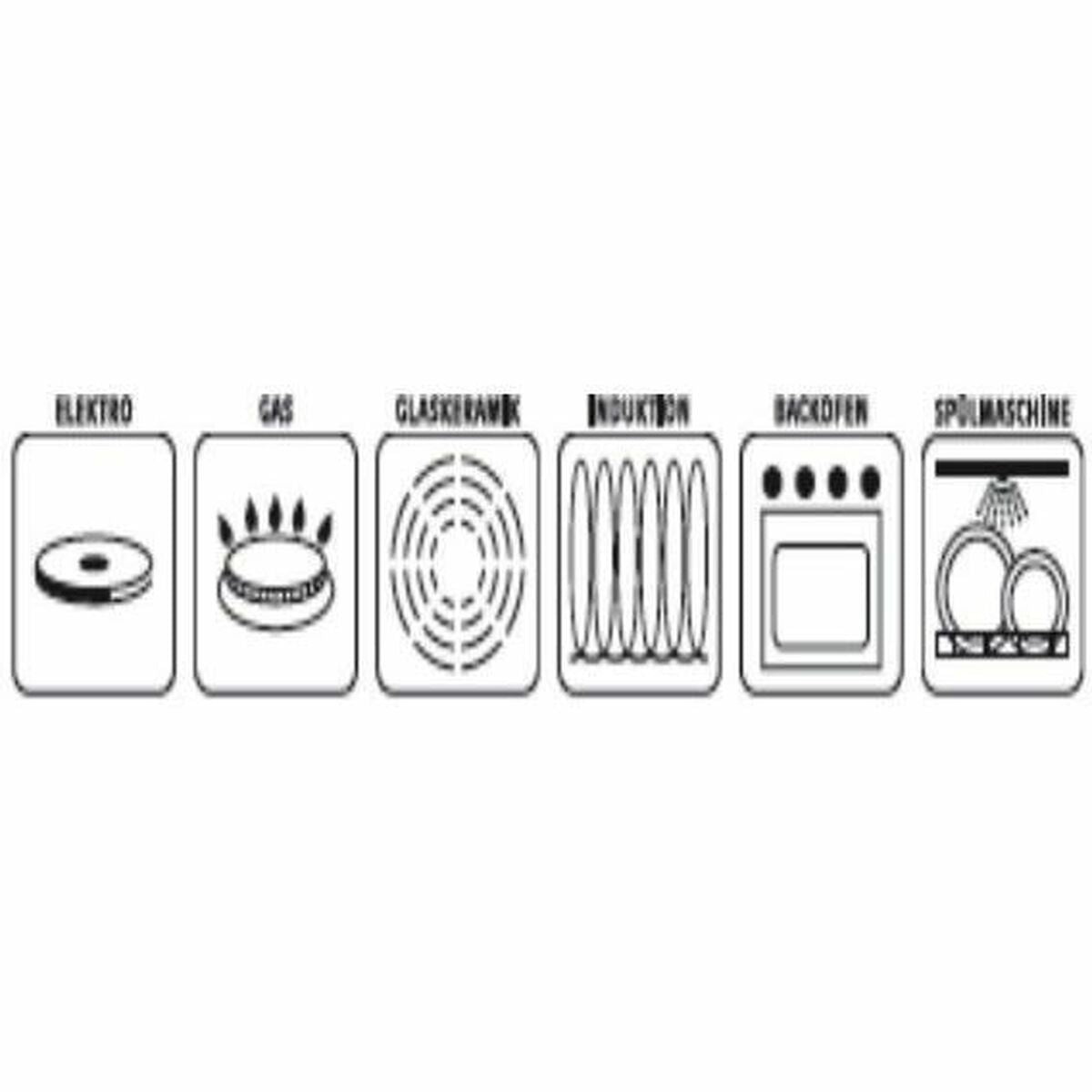 Casserole with lid GSW Black Enamelled Steel-1