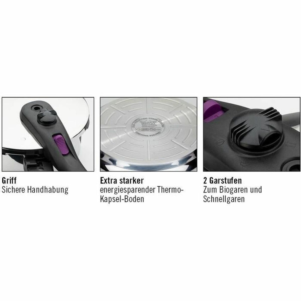 Pressure cooker GSW Stainless steel 4 L Silver-5