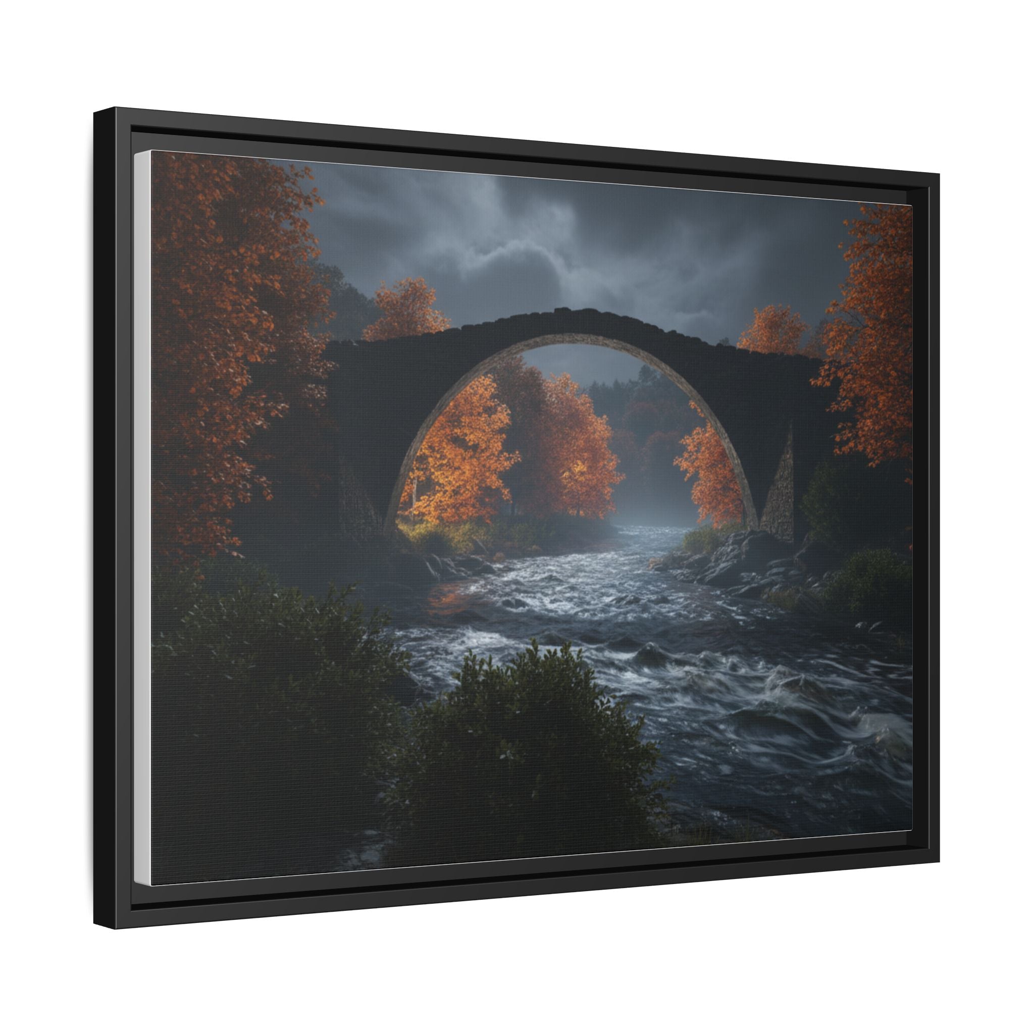 Framed Matte Canvas Print — Devil's Bridge