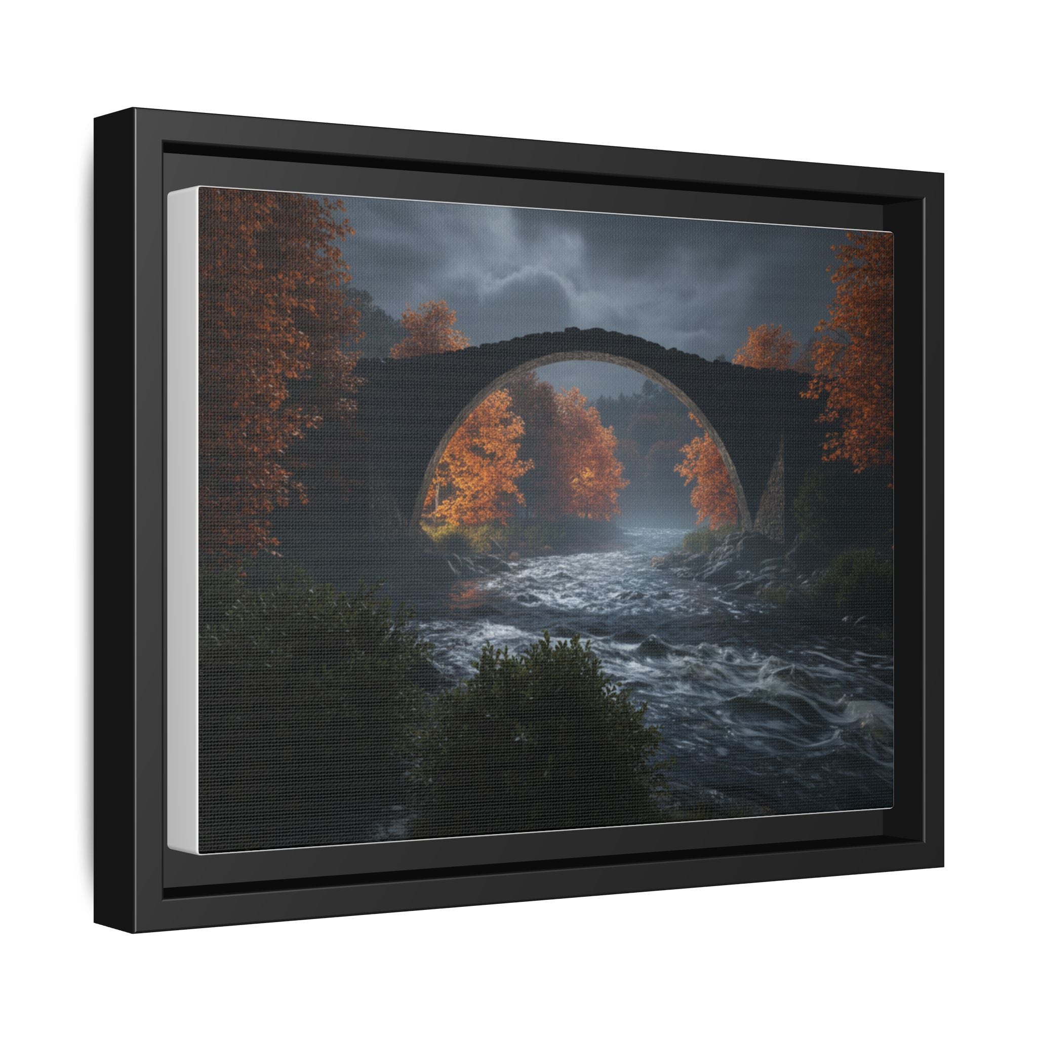 Framed Matte Canvas Print — Devil's Bridge