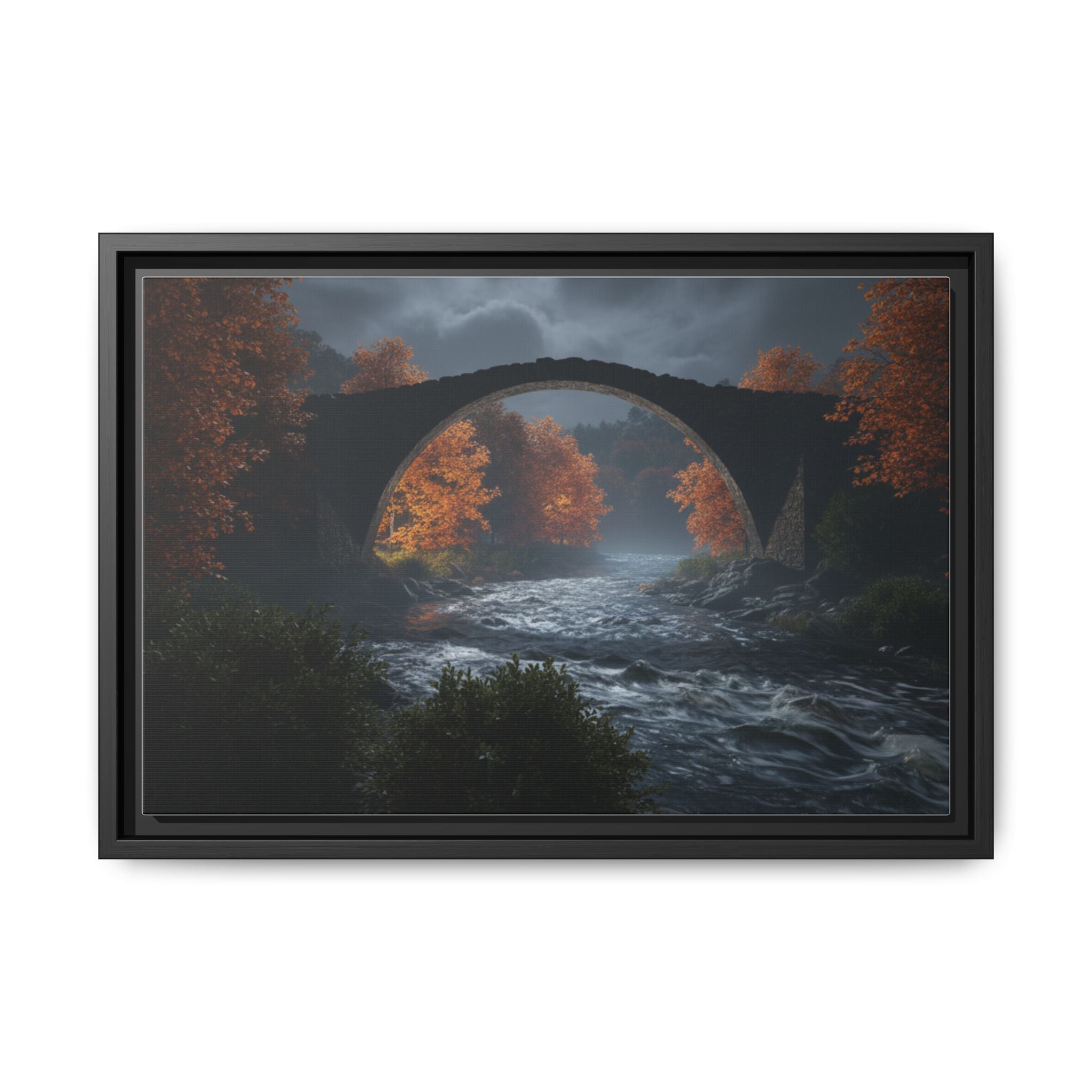 Framed Matte Canvas Print — Devil's Bridge