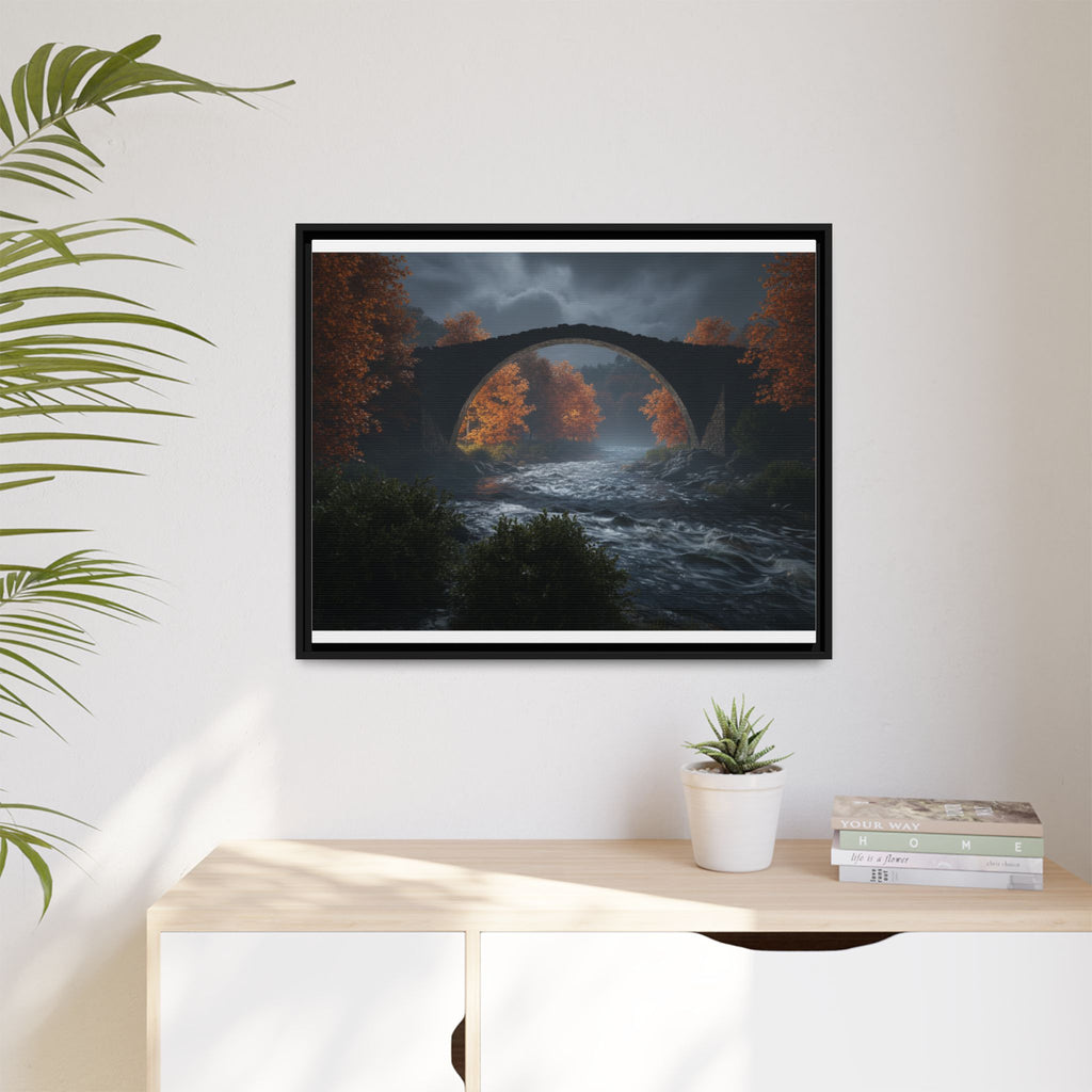 Framed Matte Canvas Print — Devil's Bridge