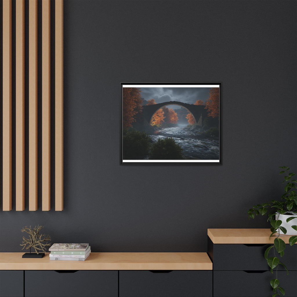 Framed Matte Canvas Print — Devil's Bridge