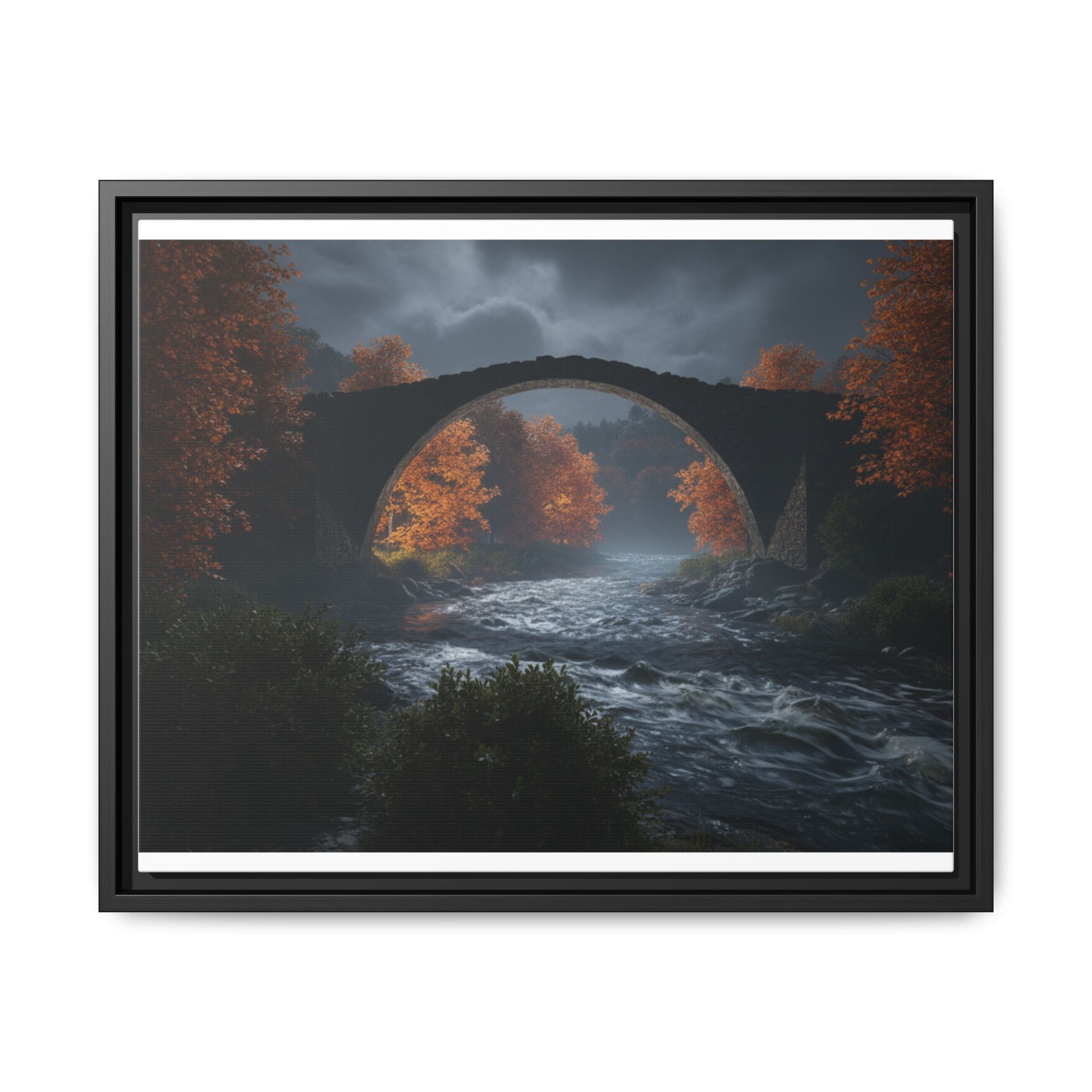 Framed Matte Canvas Print — Devil's Bridge