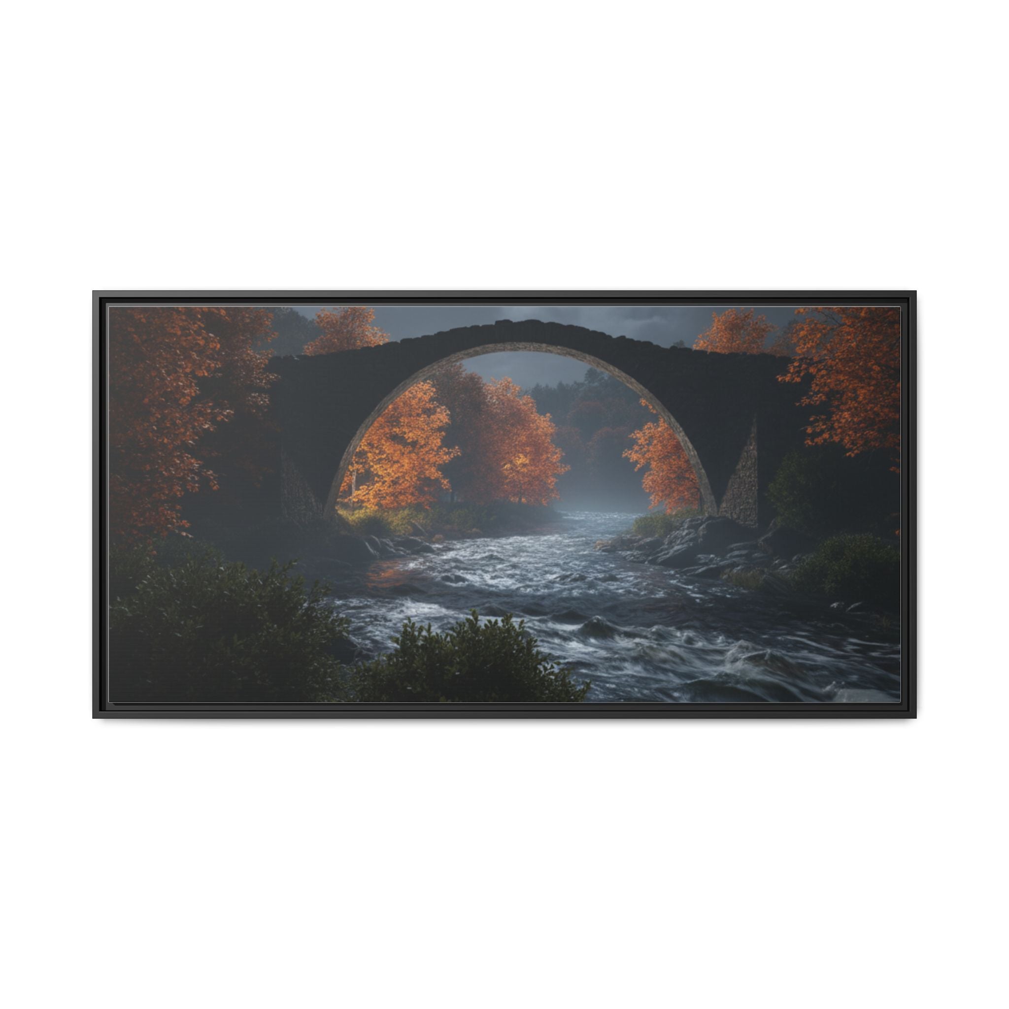 Framed Matte Canvas Print — Devil's Bridge
