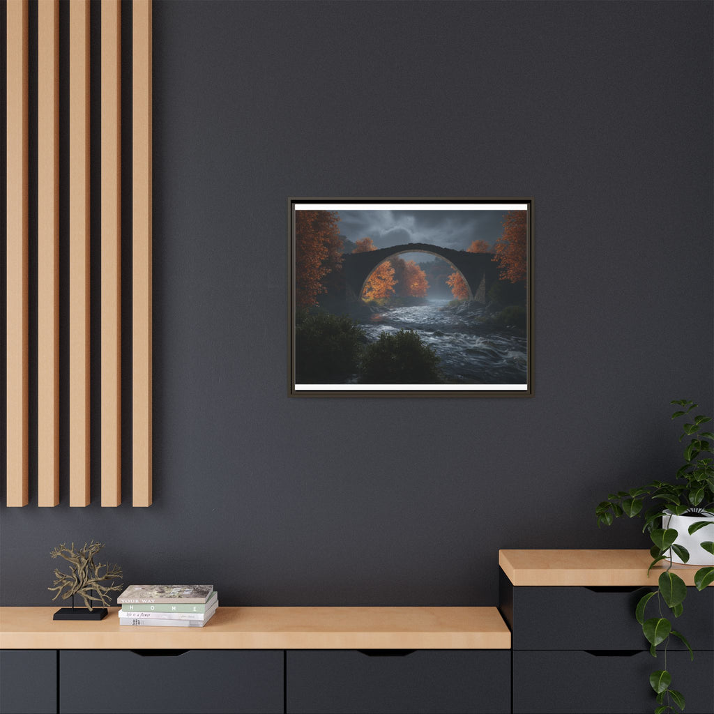 Framed Matte Canvas Print — Devil's Bridge