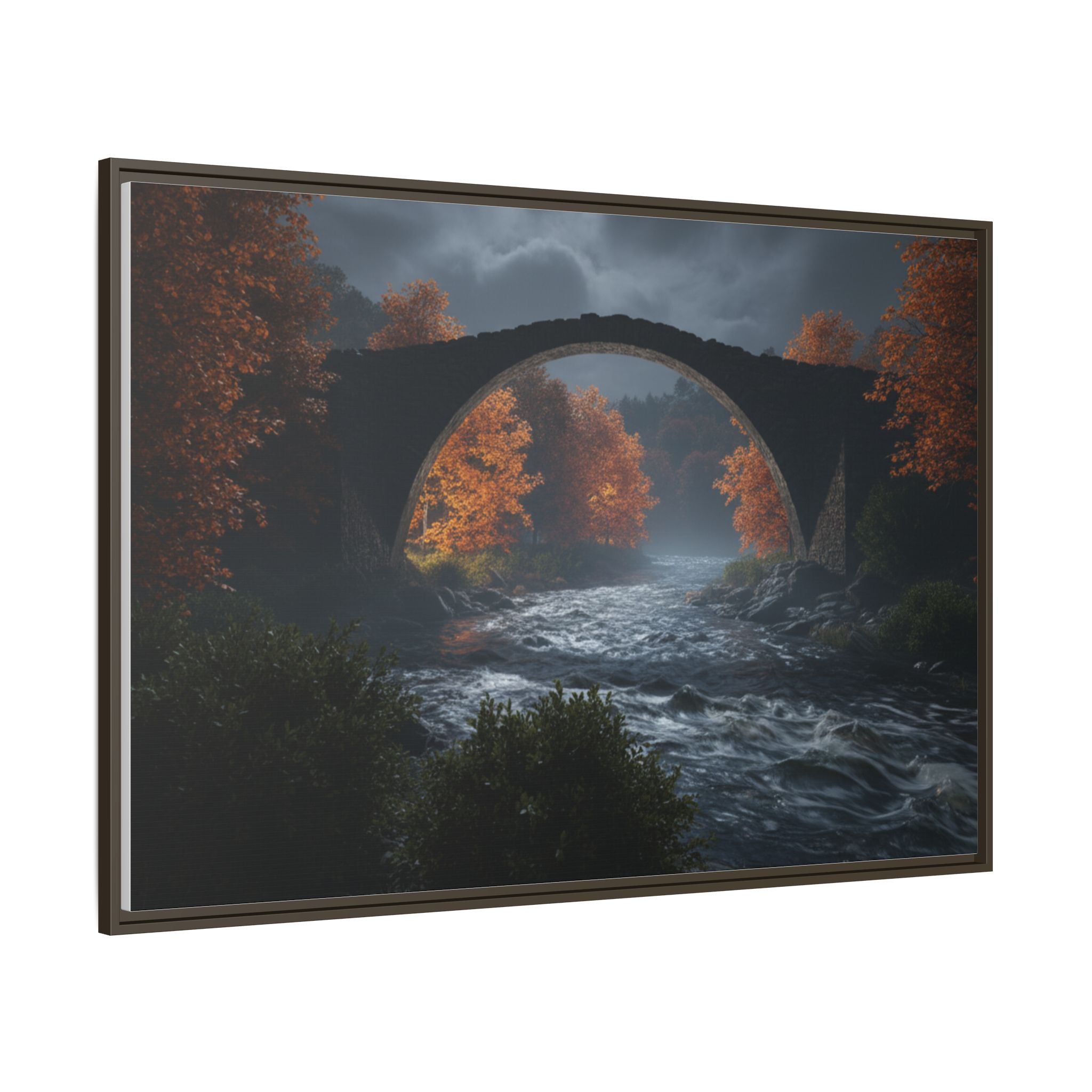 Framed Matte Canvas Print — Devil's Bridge