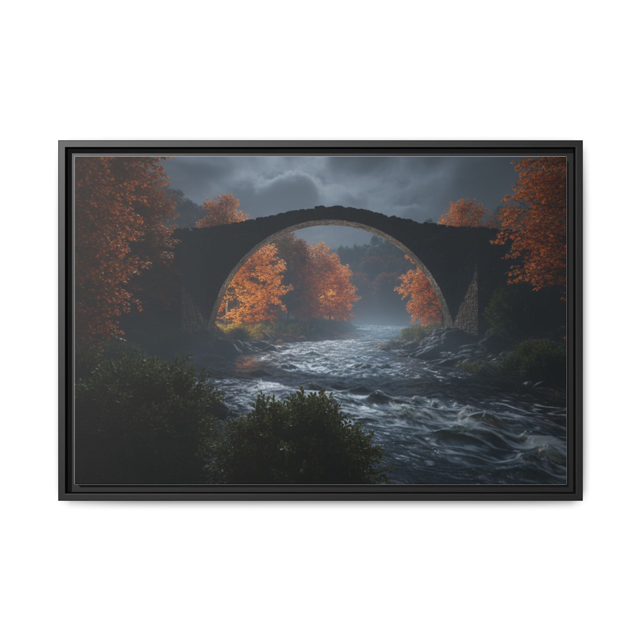 Framed Matte Canvas Print — Devil's Bridge