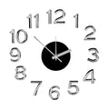 Wall Clock Gift Decor White Silver ABS EVA Ø 35 cm Sticker (6 Units)-0