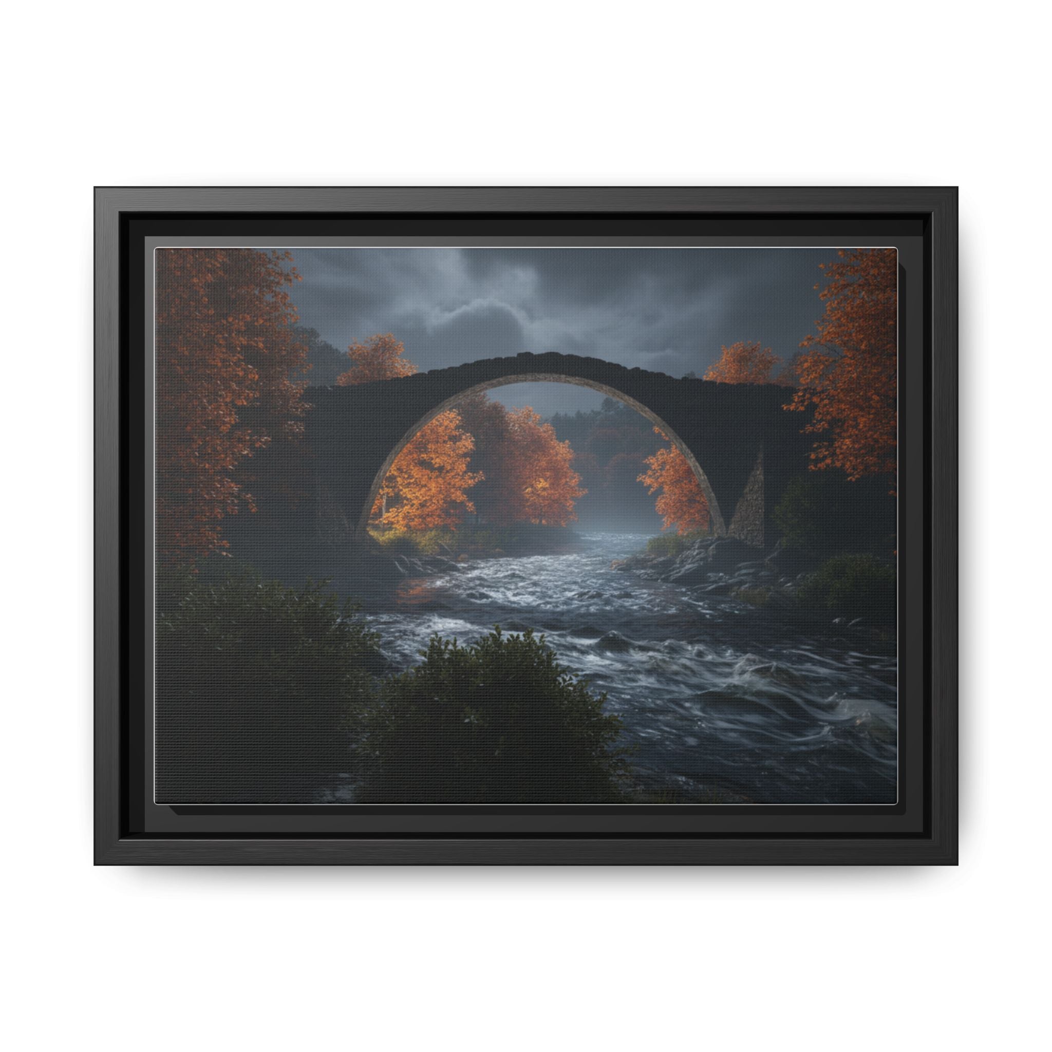 Framed Matte Canvas Print — Devil's Bridge