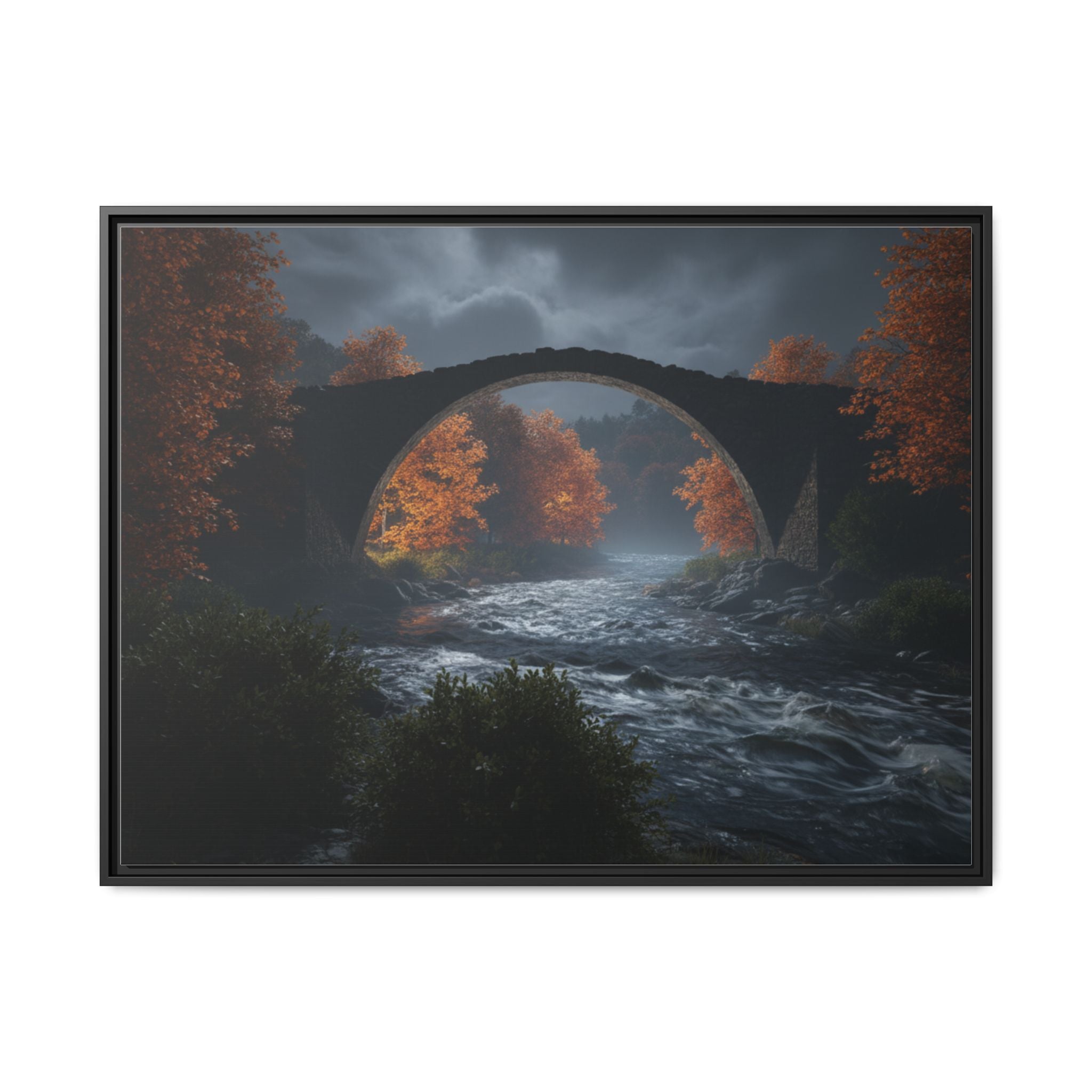 Framed Matte Canvas Print — Devil's Bridge