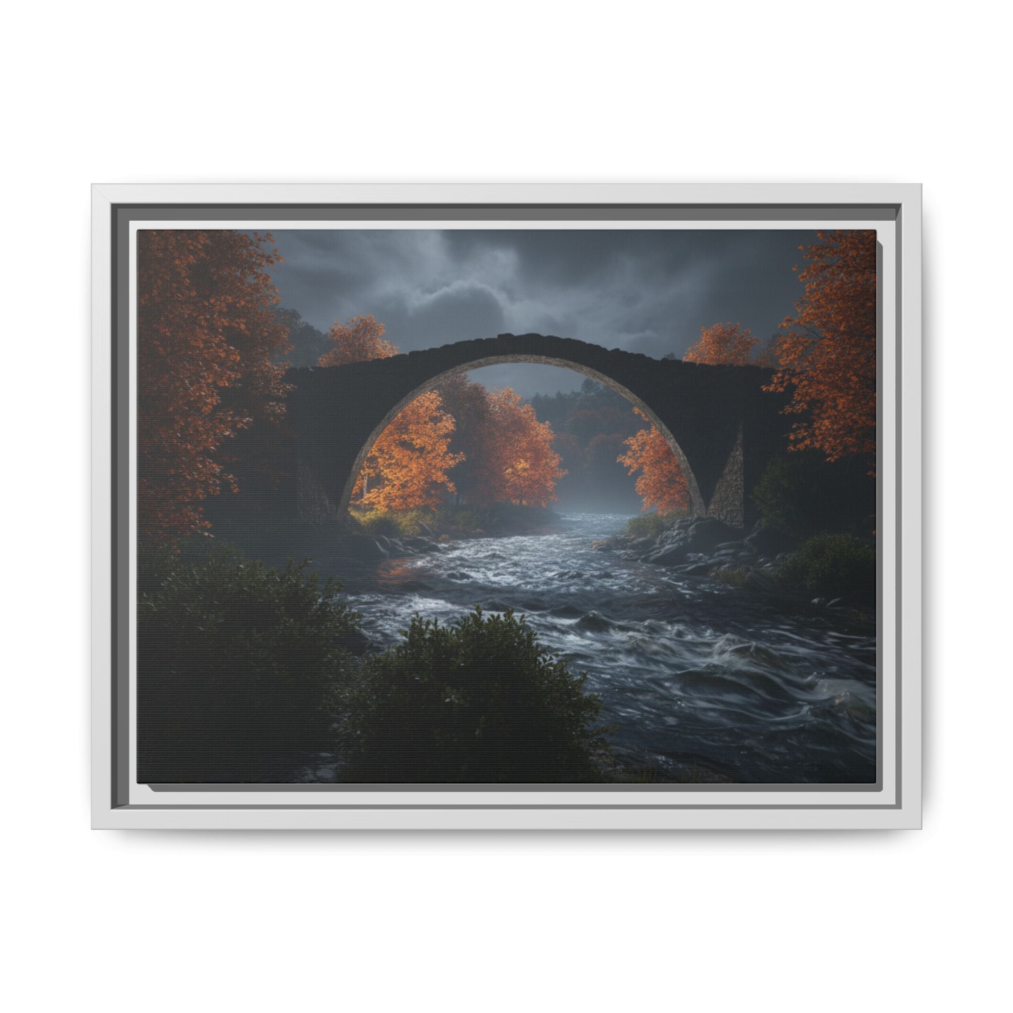 Framed Matte Canvas Print — Devil's Bridge