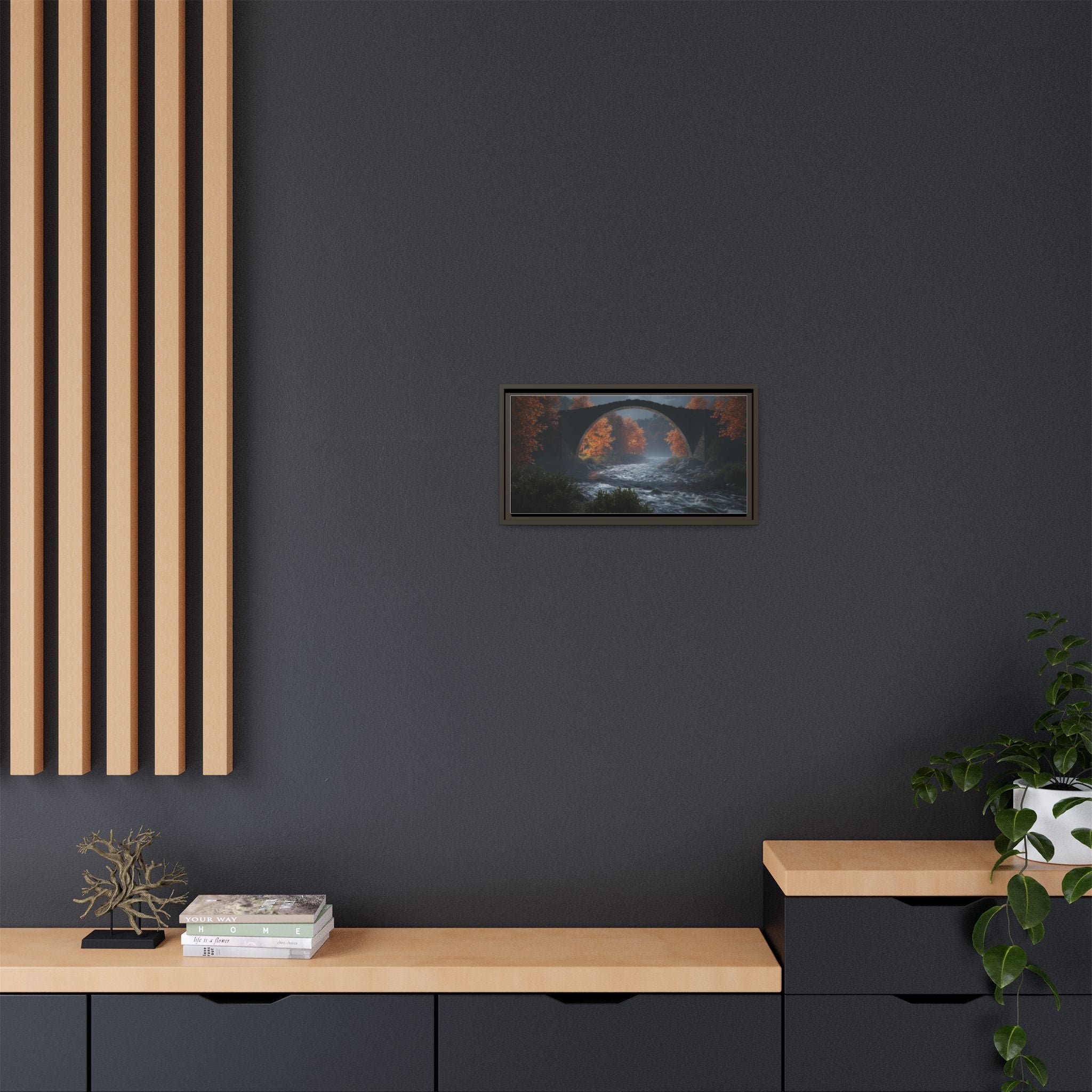 Framed Matte Canvas Print — Devil's Bridge