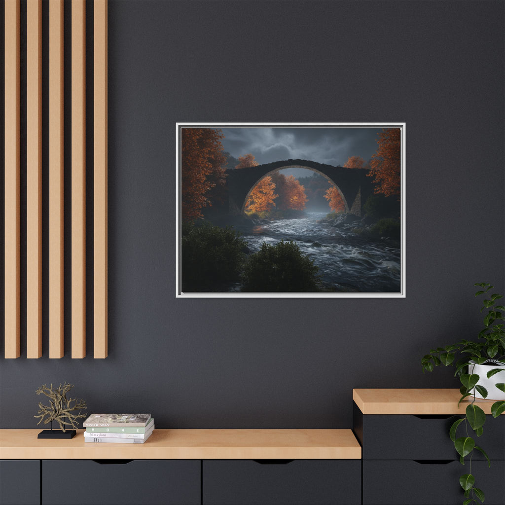 Framed Matte Canvas Print — Devil's Bridge