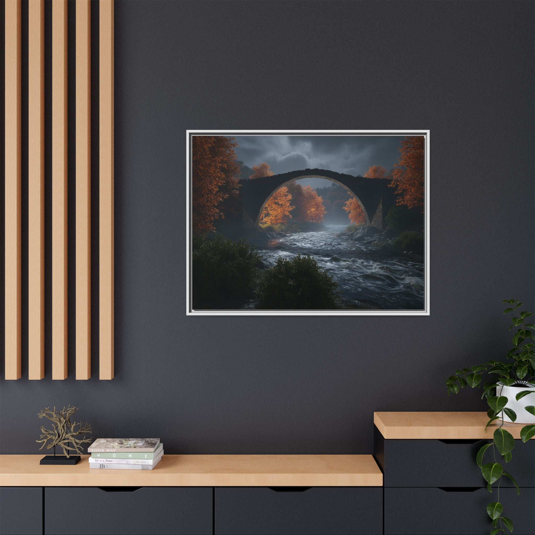 Framed Matte Canvas Print — Devil's Bridge