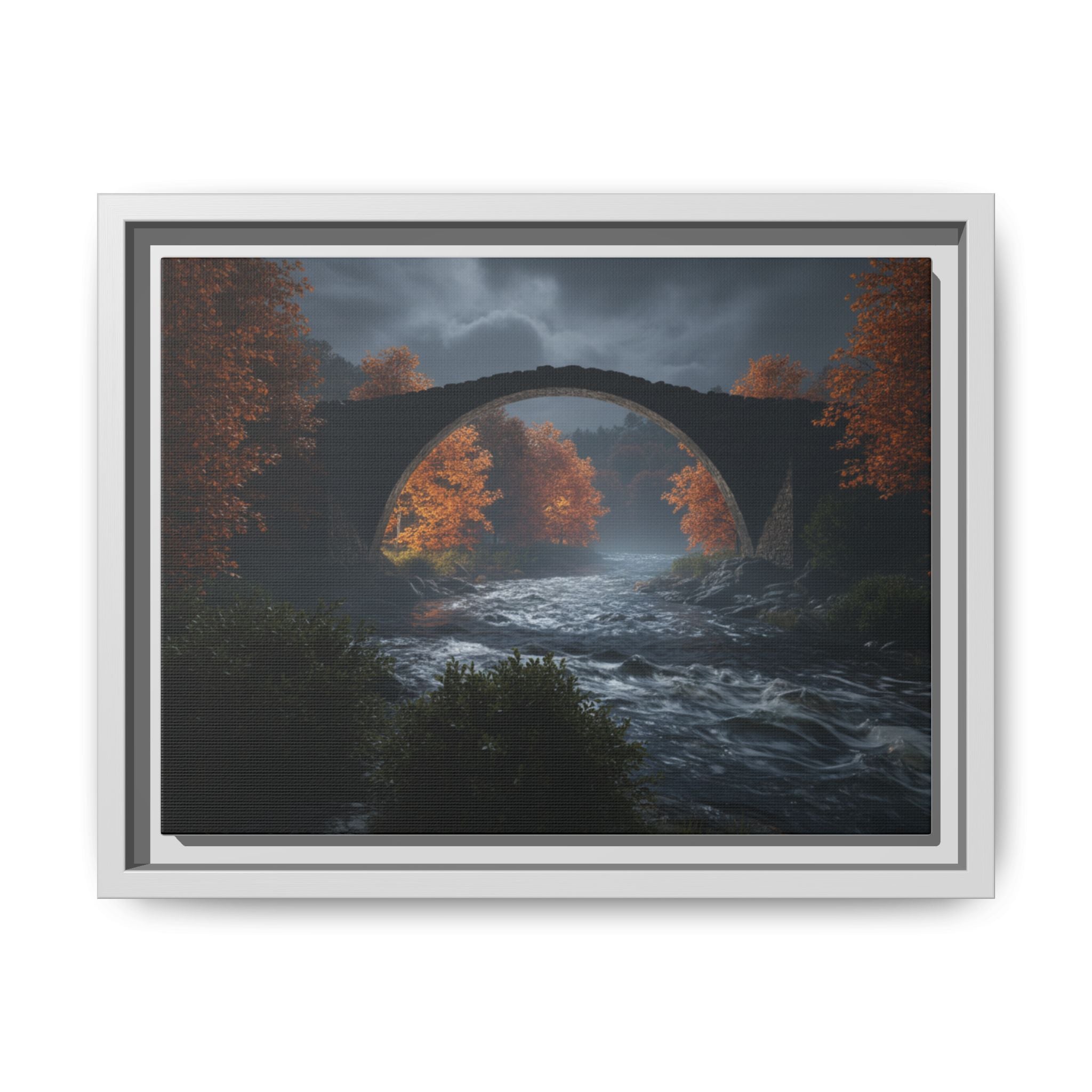 Framed Matte Canvas Print — Devil's Bridge
