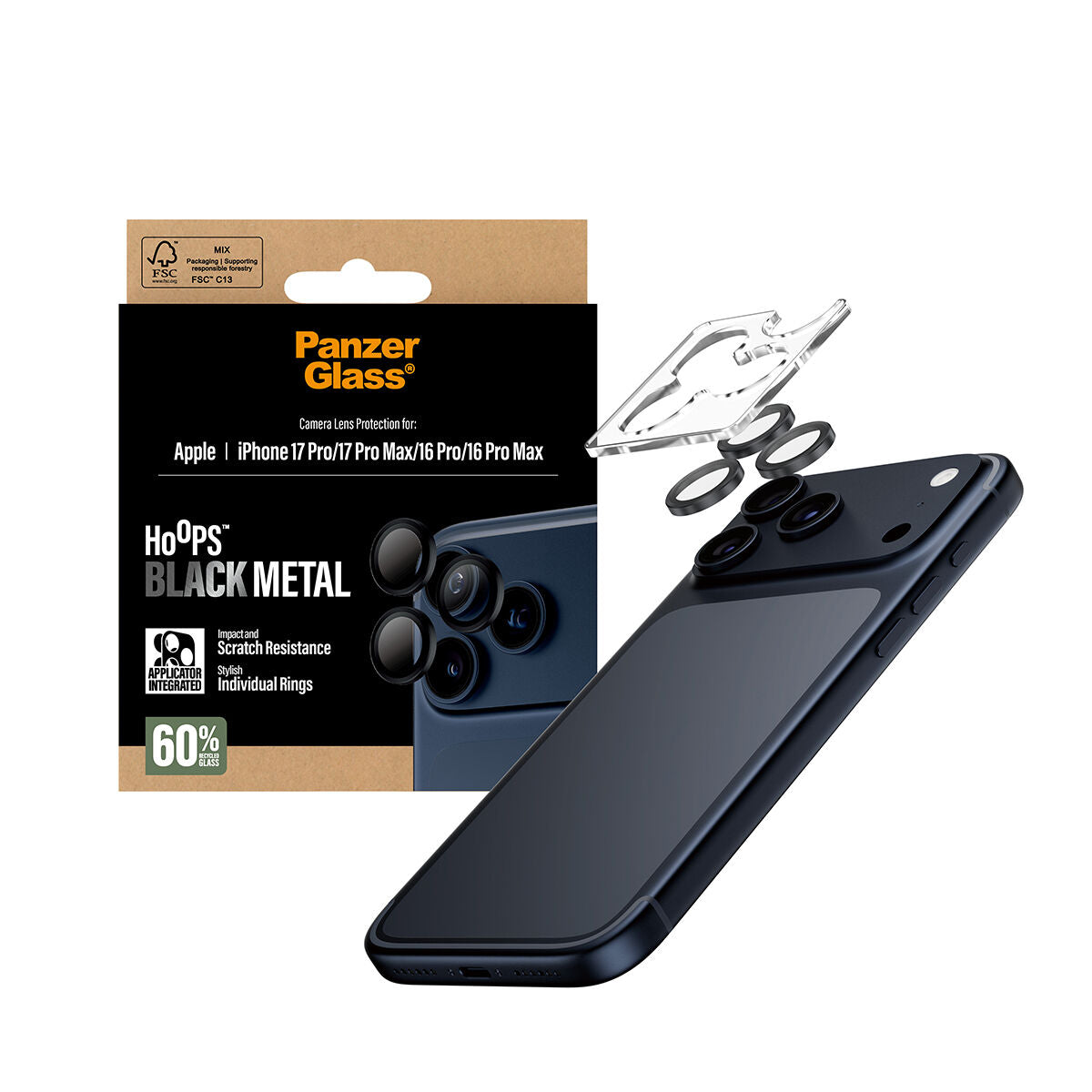 Mobile cover Panzer Glass PG43455 Black-1