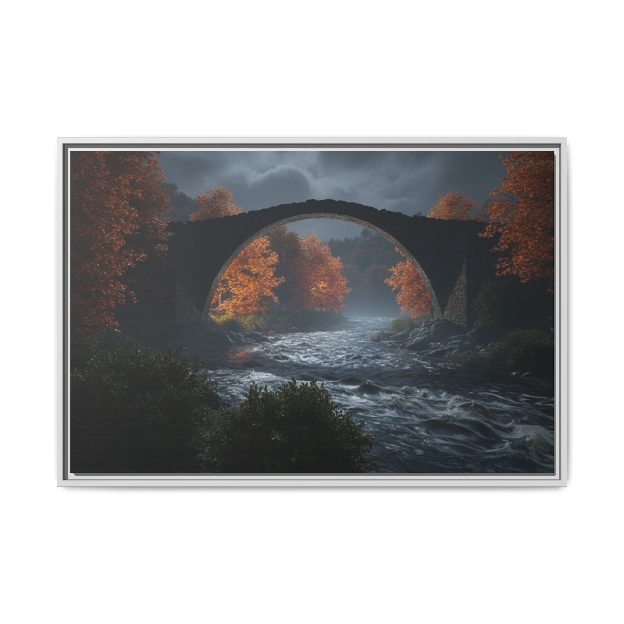 Framed Matte Canvas Print — Devil's Bridge