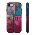 Tough Case - Colorful Textured Phone Case (Protective, Artistic Swirl Design)