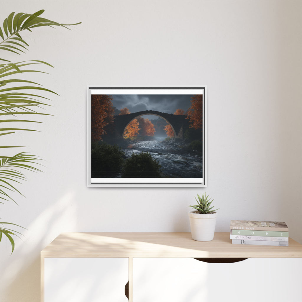 Framed Matte Canvas Print — Devil's Bridge