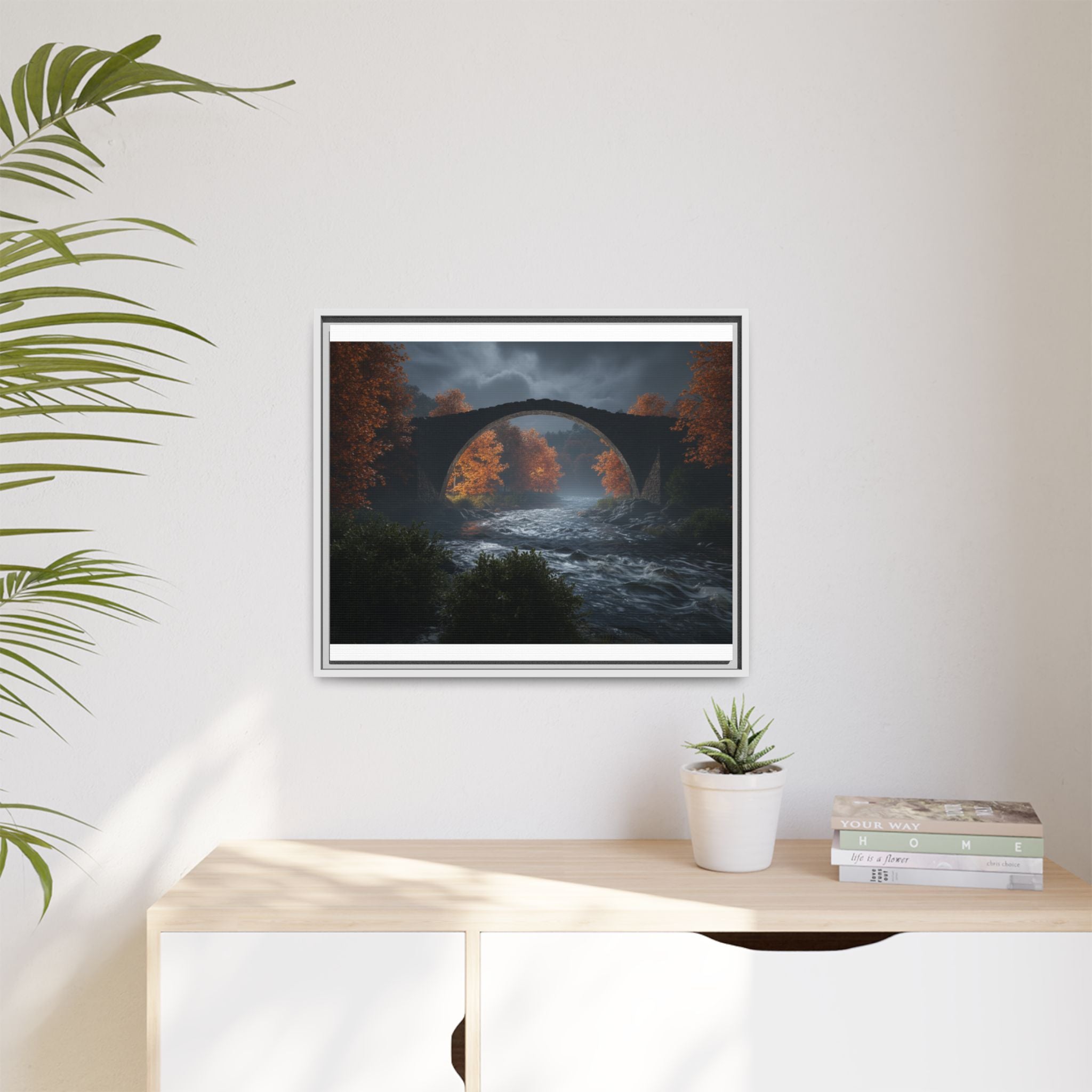 Framed Matte Canvas Print — Devil's Bridge