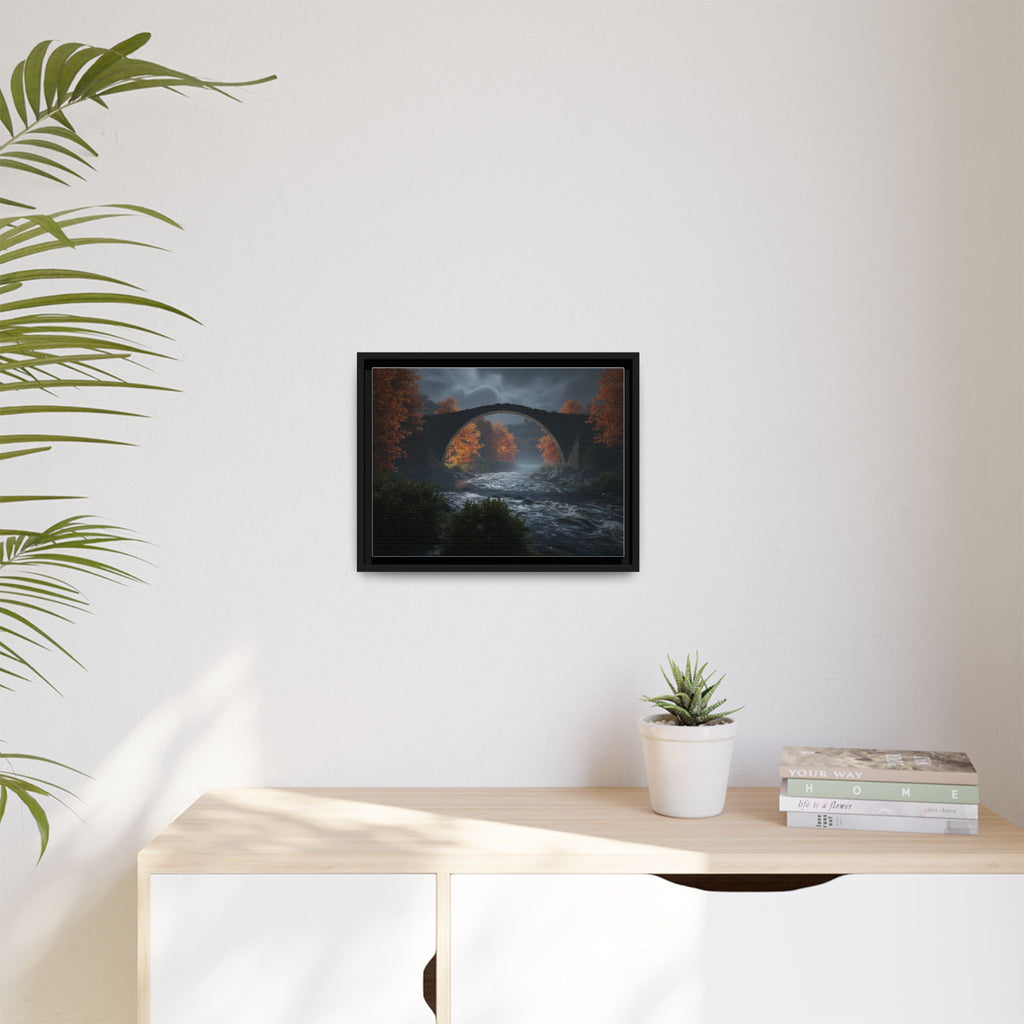 Framed Matte Canvas Print — Devil's Bridge